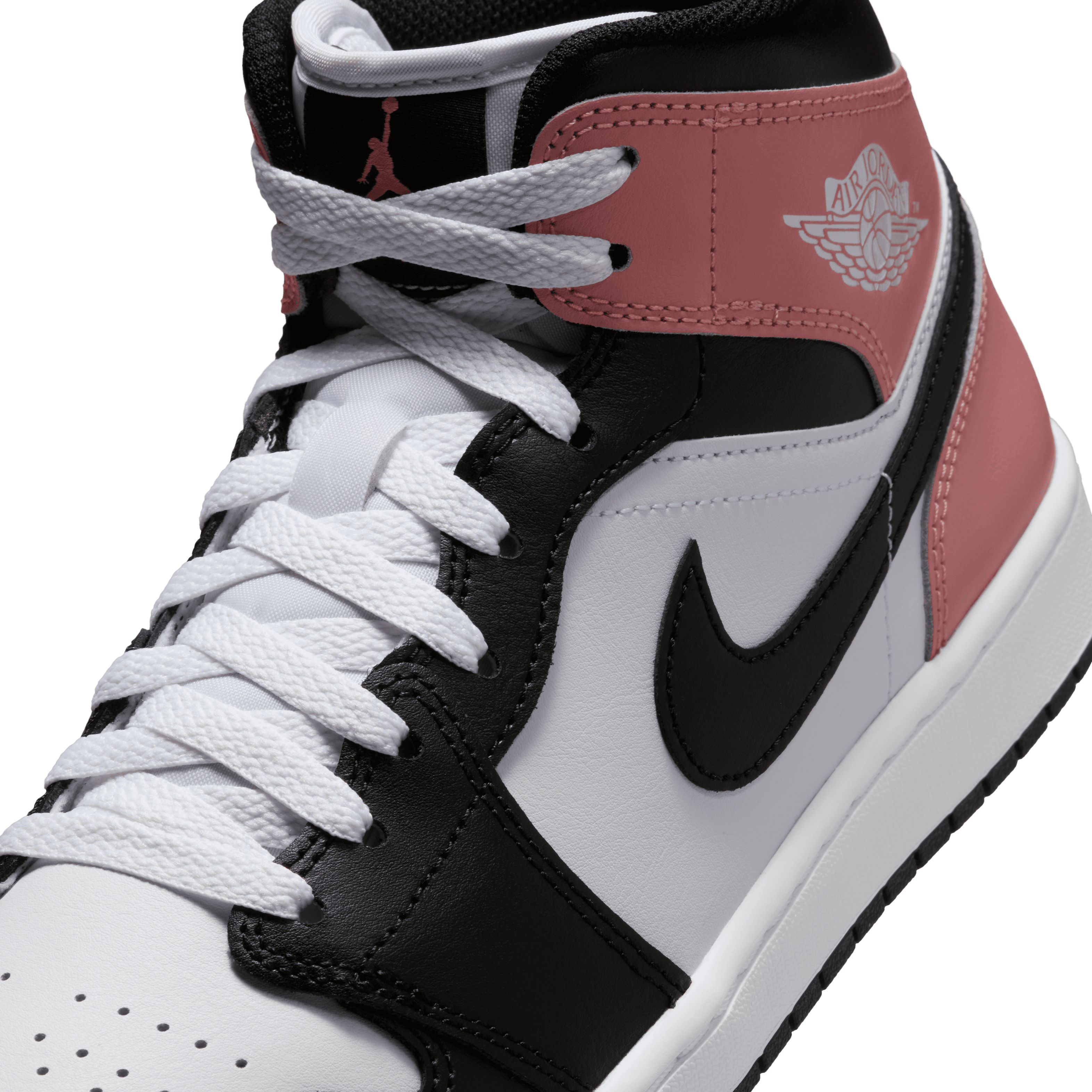 Men's Air Jordan 1 Mid "Black Rust Pink" Jordan - Tops and Bottoms USA