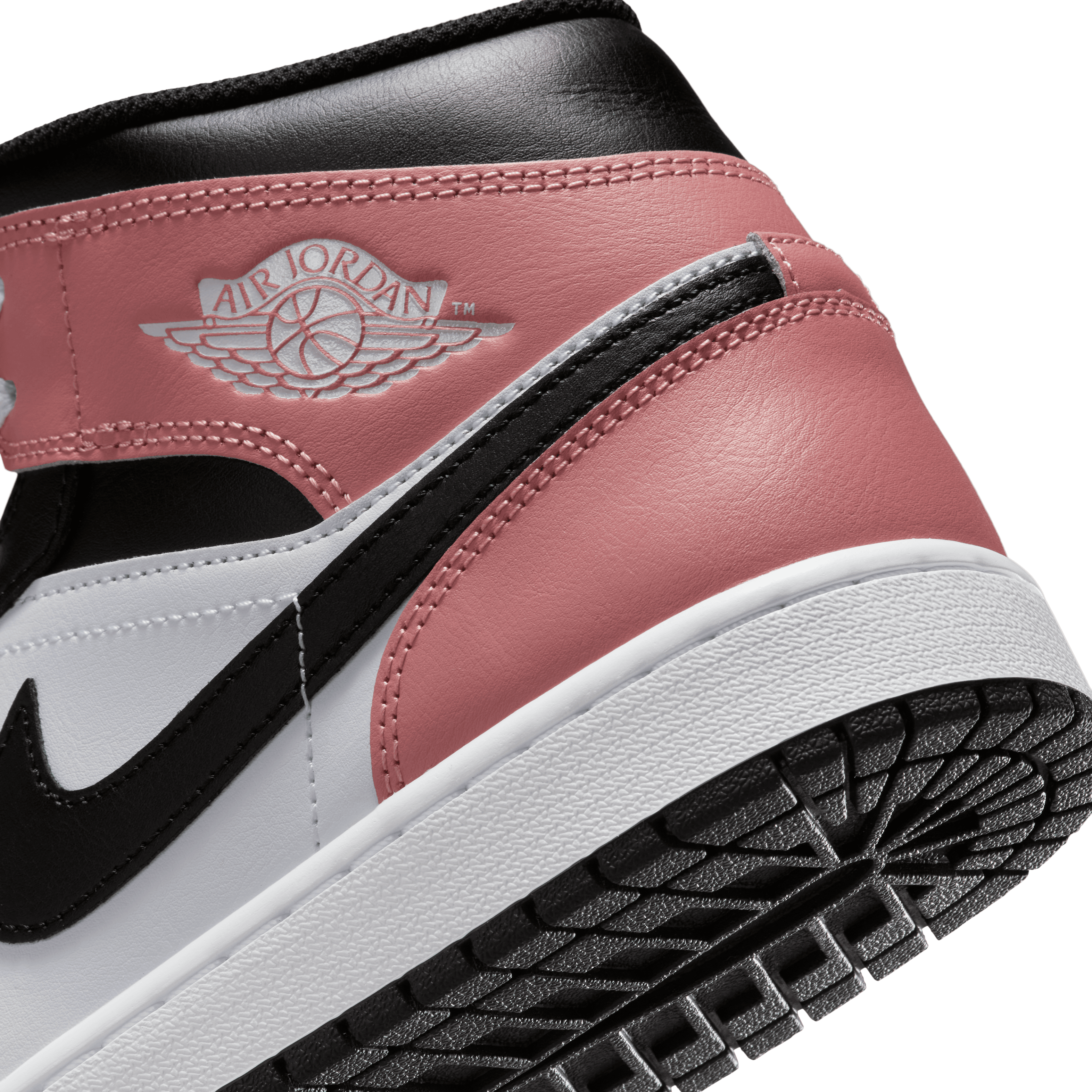 Men's Air Jordan 1 Mid "Black Rust Pink" Jordan - Tops and Bottoms USA