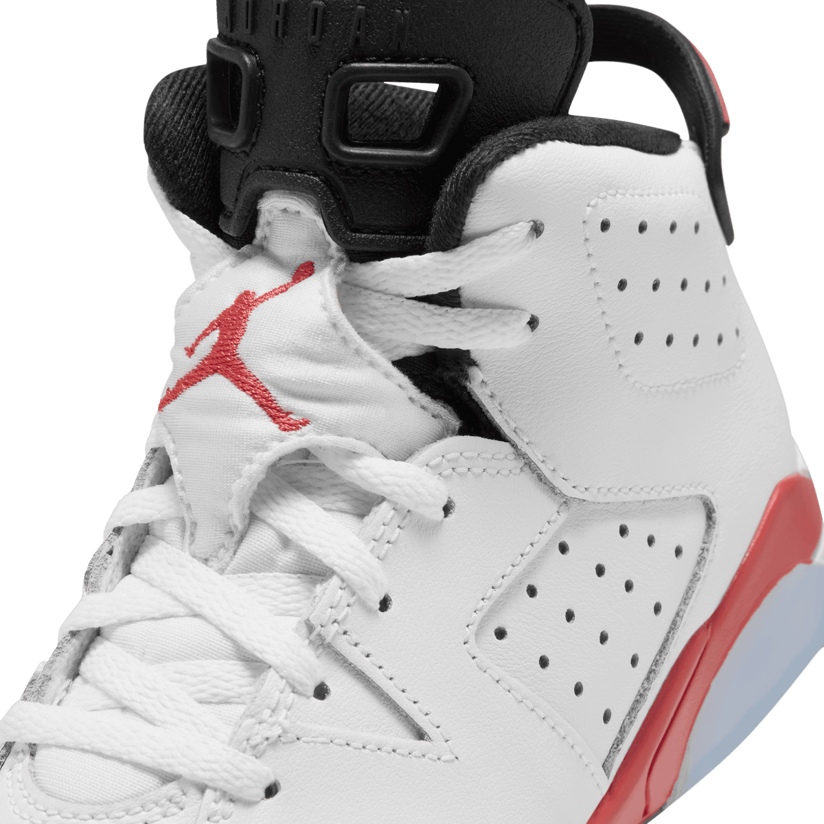 Kid's Air Jordan 6 Retro "Infrared White" Pre School