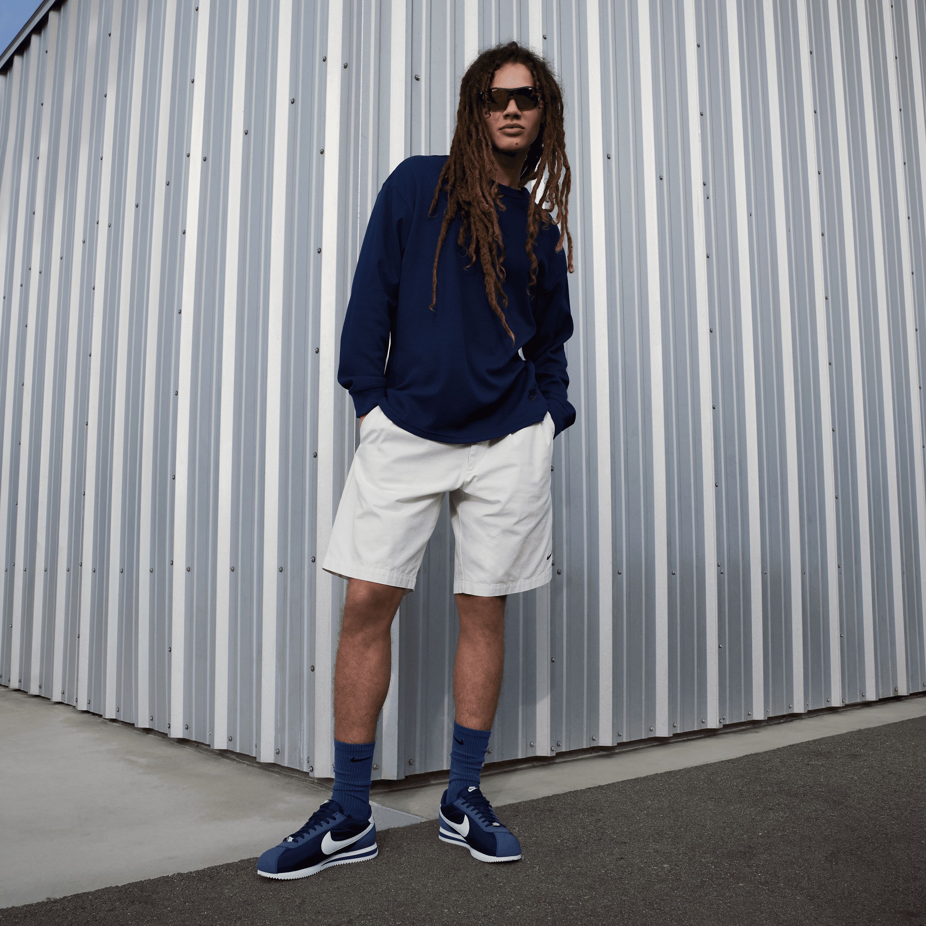Men's Cortez Textile "Midnight Navy" Nike - Tops and Bottoms USA