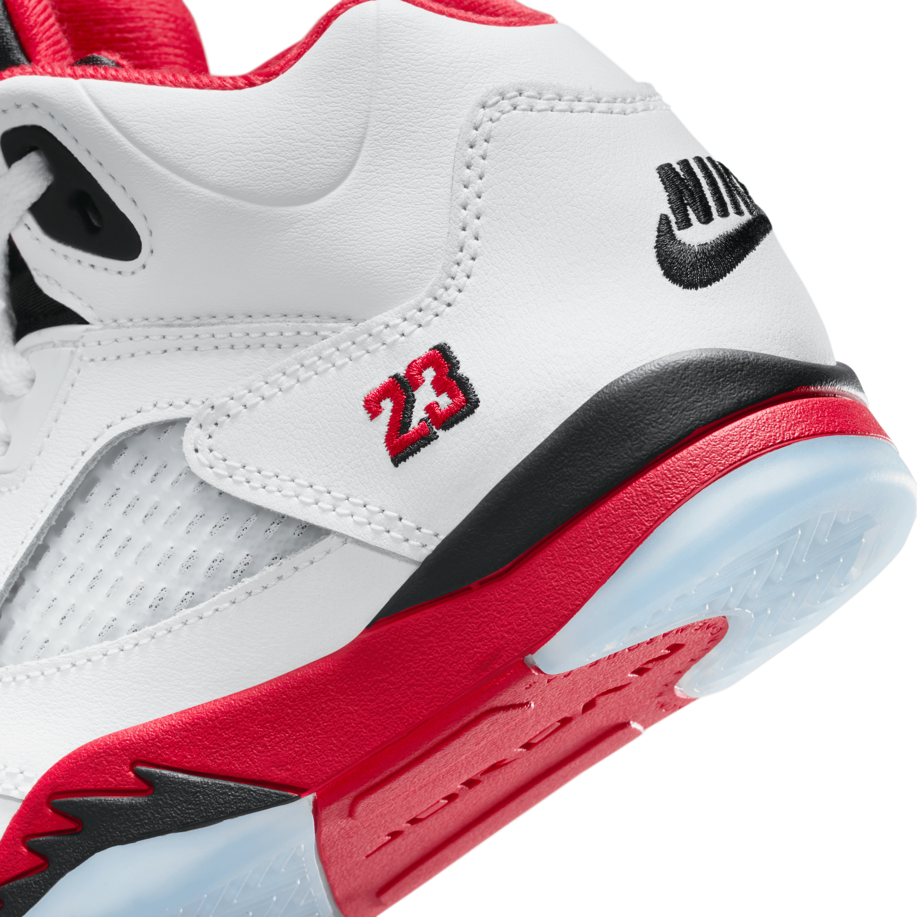 Kid's Air Jordan 5 Retro OG "Fire Red Black Tongue" Pre School