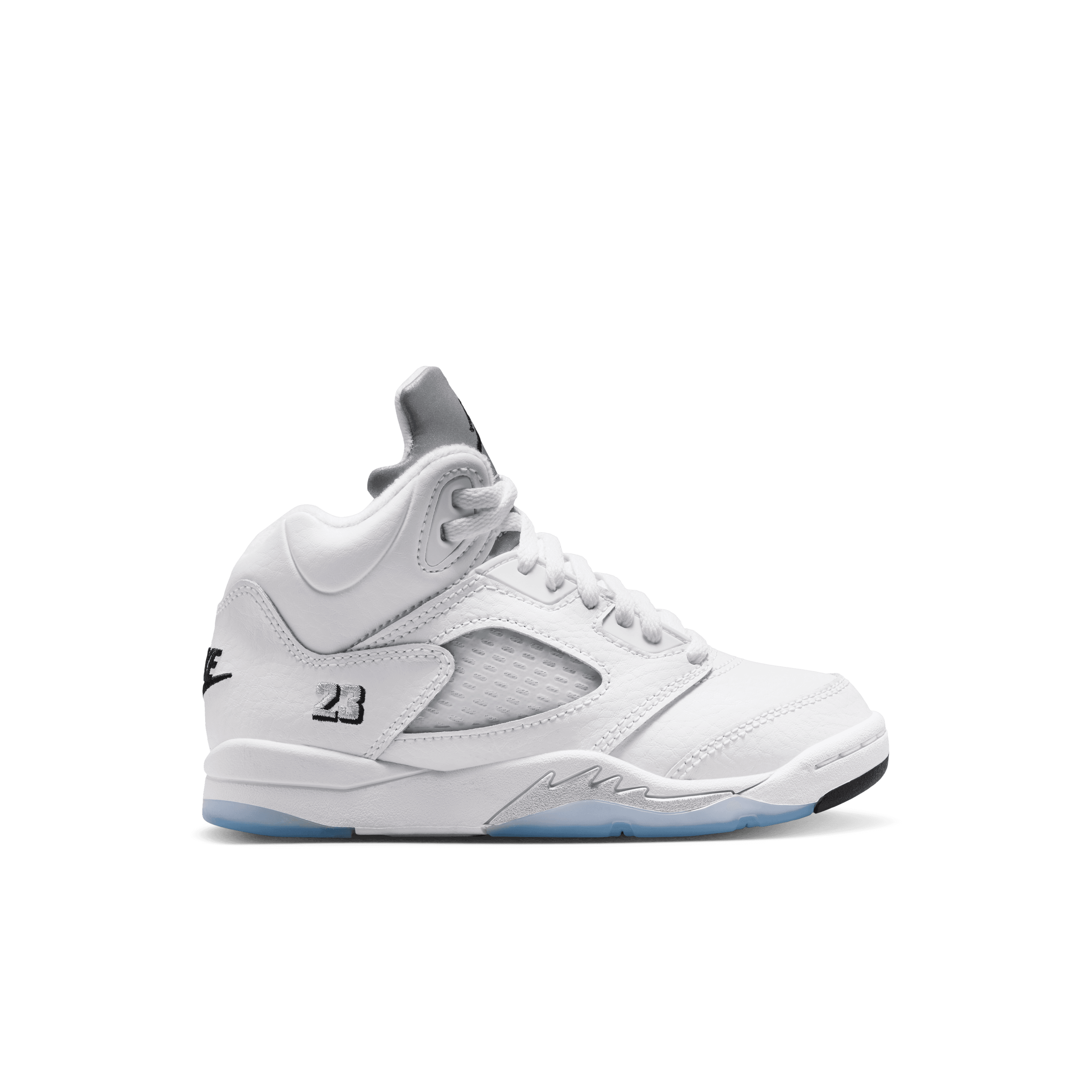 Kid's Jordan 5 Retro "White Metallic" Pre School