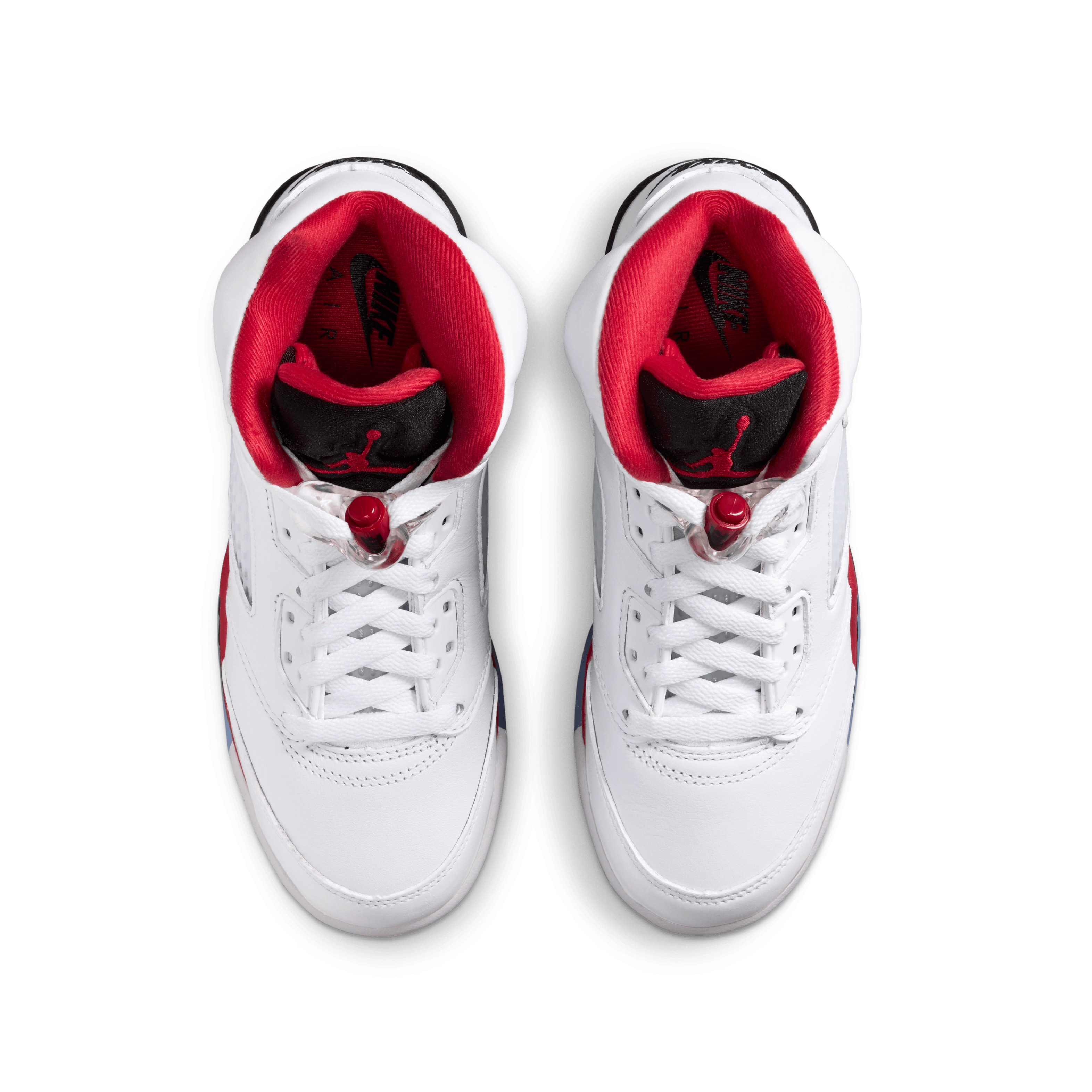 Kid's Air Jordan 5 Retro OG "Fire Red Black Tongue" Grade School