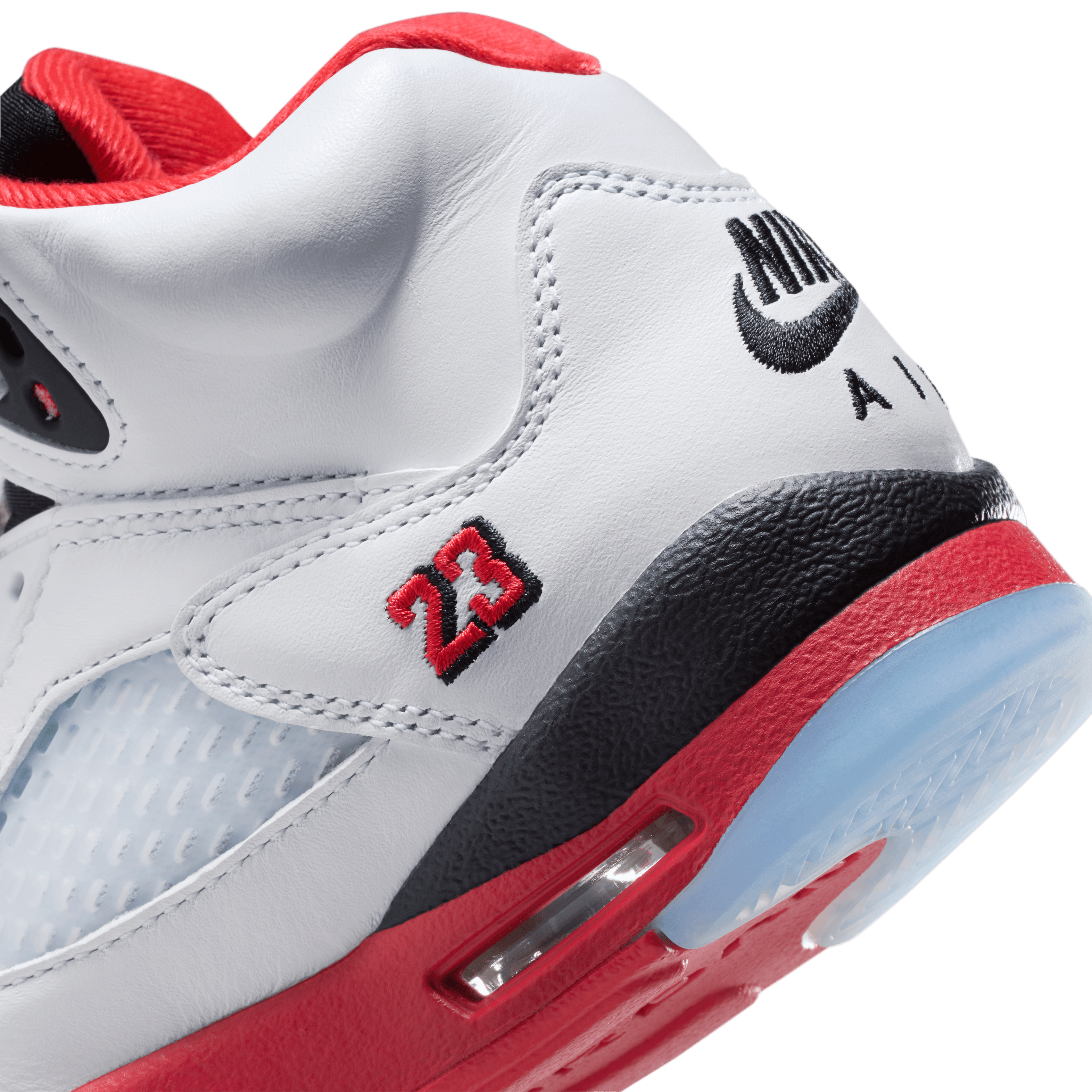 Kid's Air Jordan 5 Retro OG "Fire Red Black Tongue" Grade School