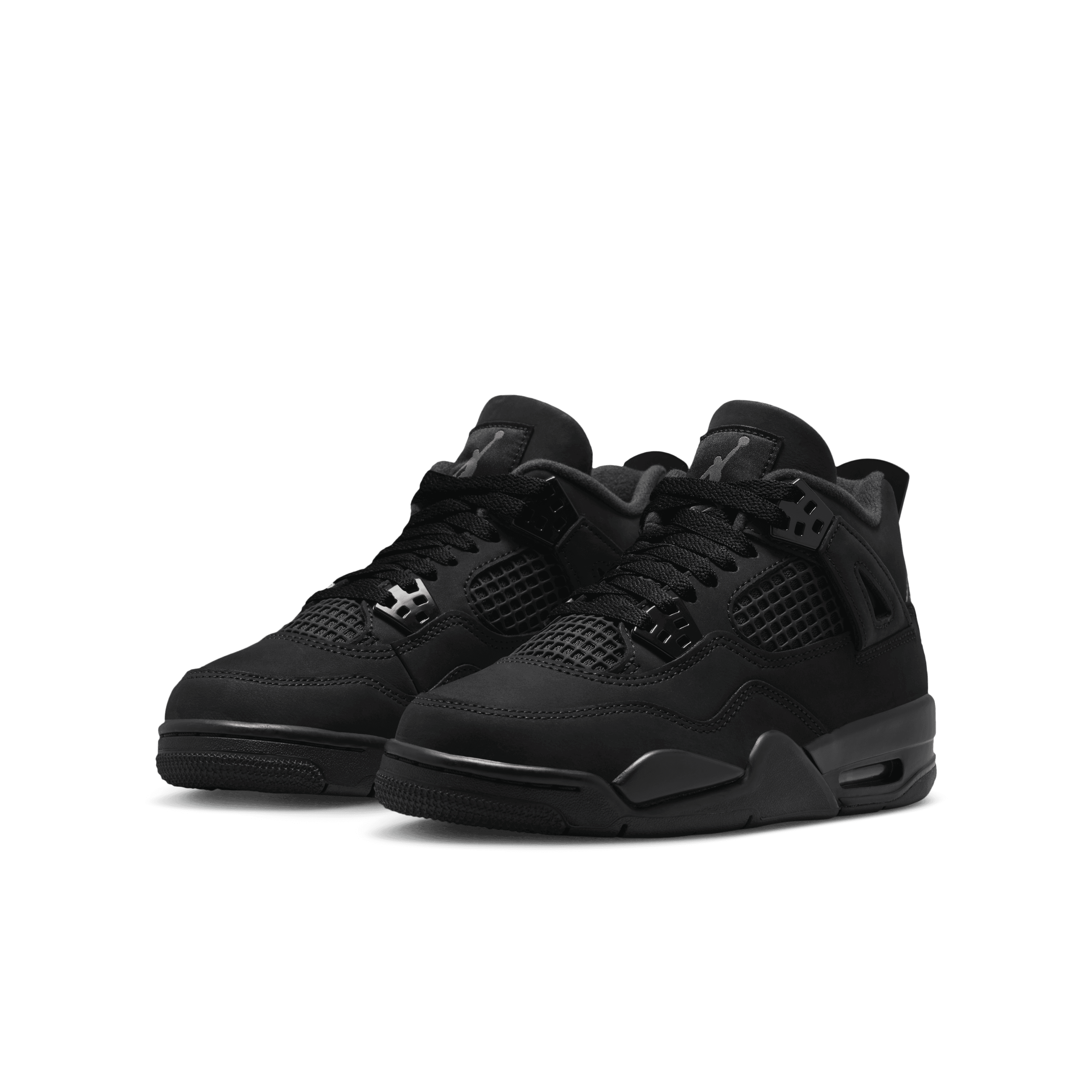 Kid's Air Jordan 4 Retro "Black Cat" Grade School