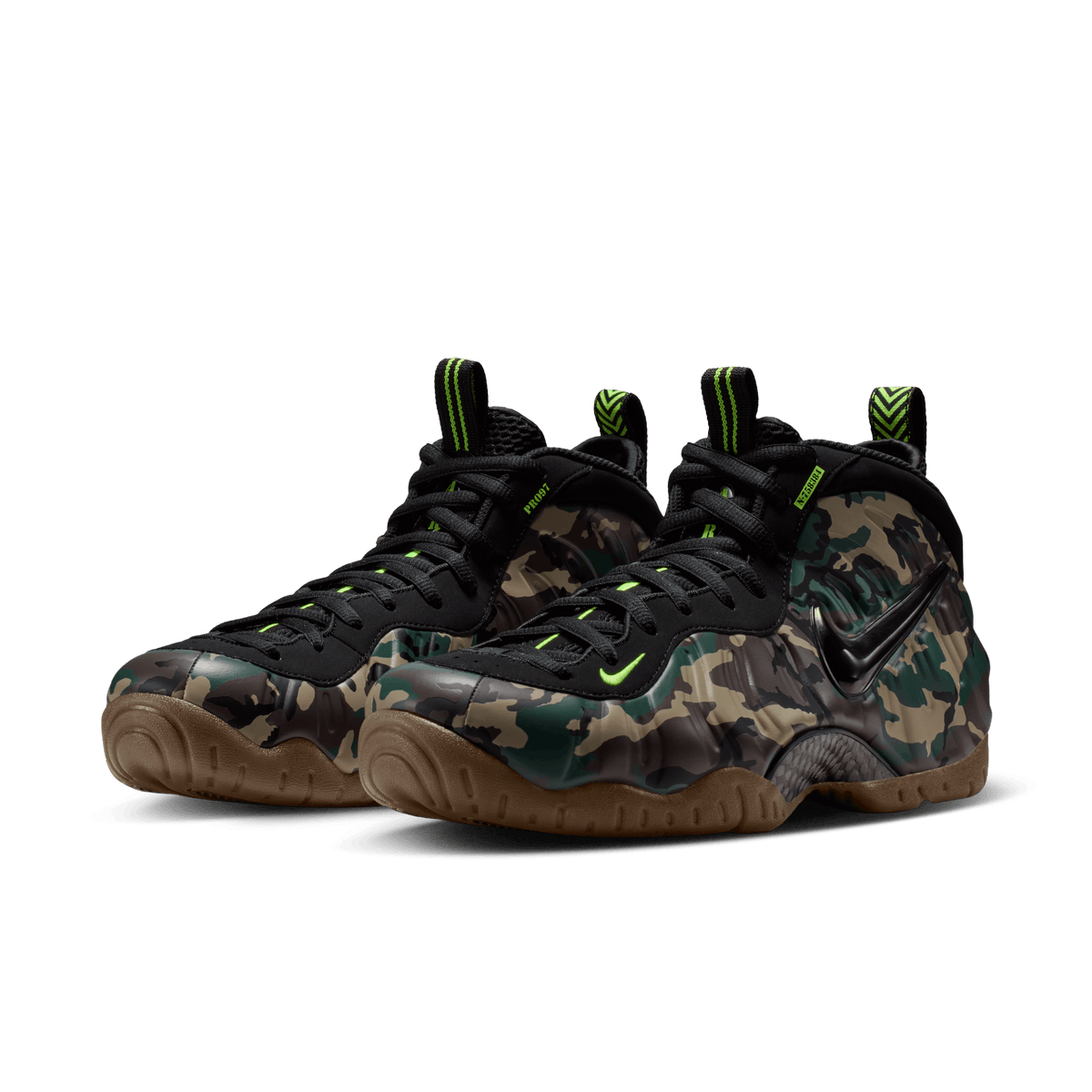 Men's Air Foamposite Pro "Green Camo" Nike - Tops and Bottoms USA