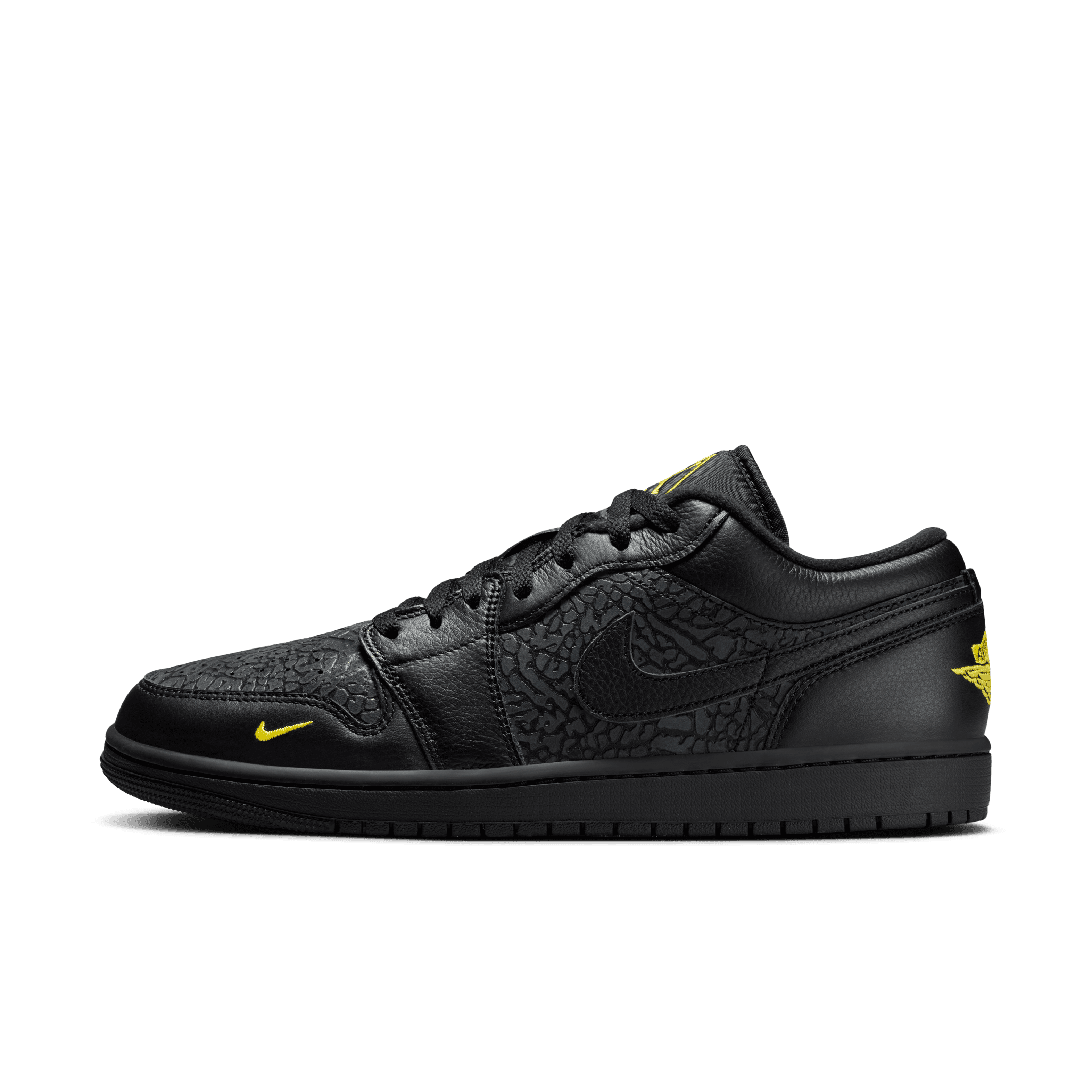 Men's Air Jordan 1 Low SE "Black Elephant Print"