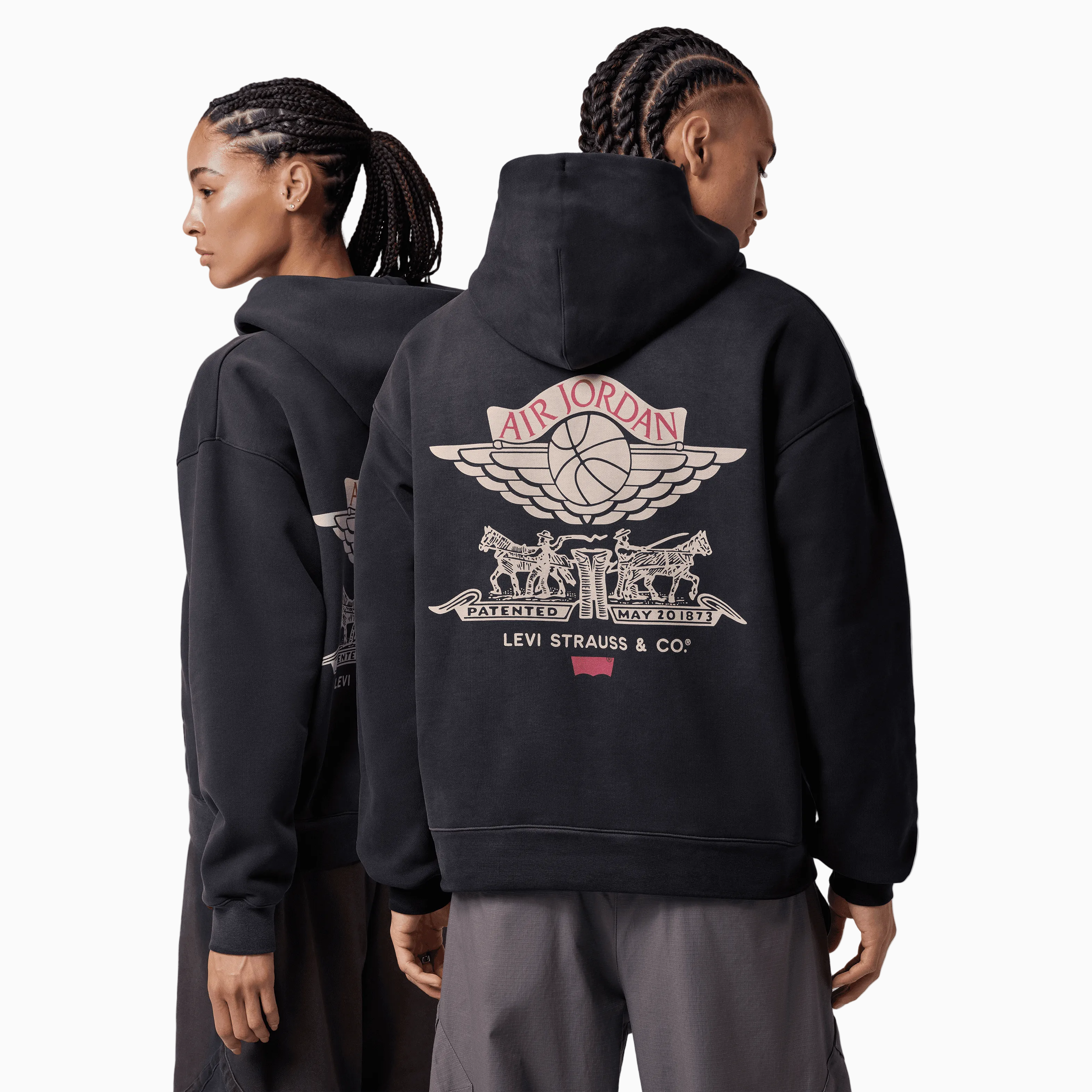 Jordan X Levi's® Black Full-Zip Hoodie
