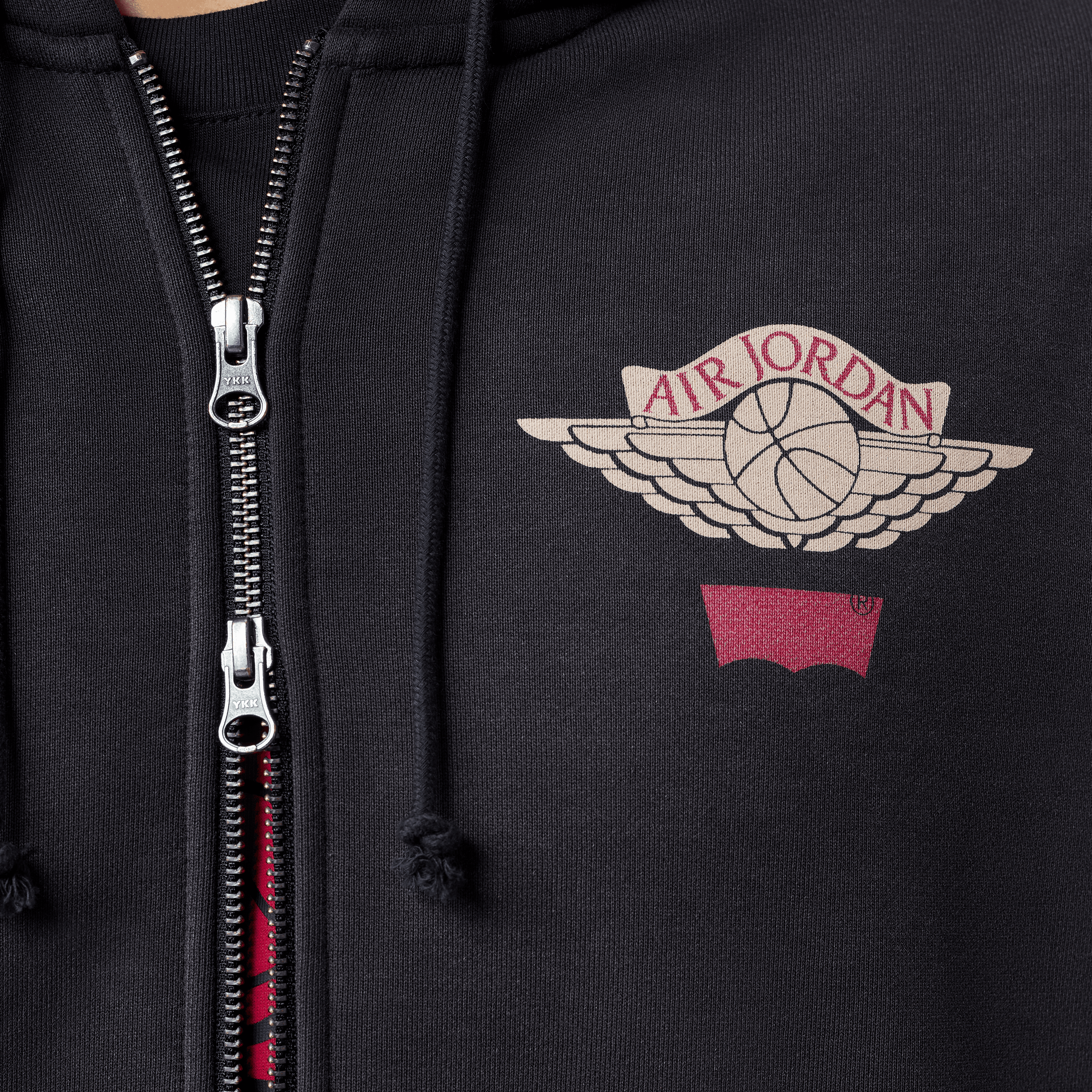 Jordan X Levi's® Black Full-Zip Hoodie