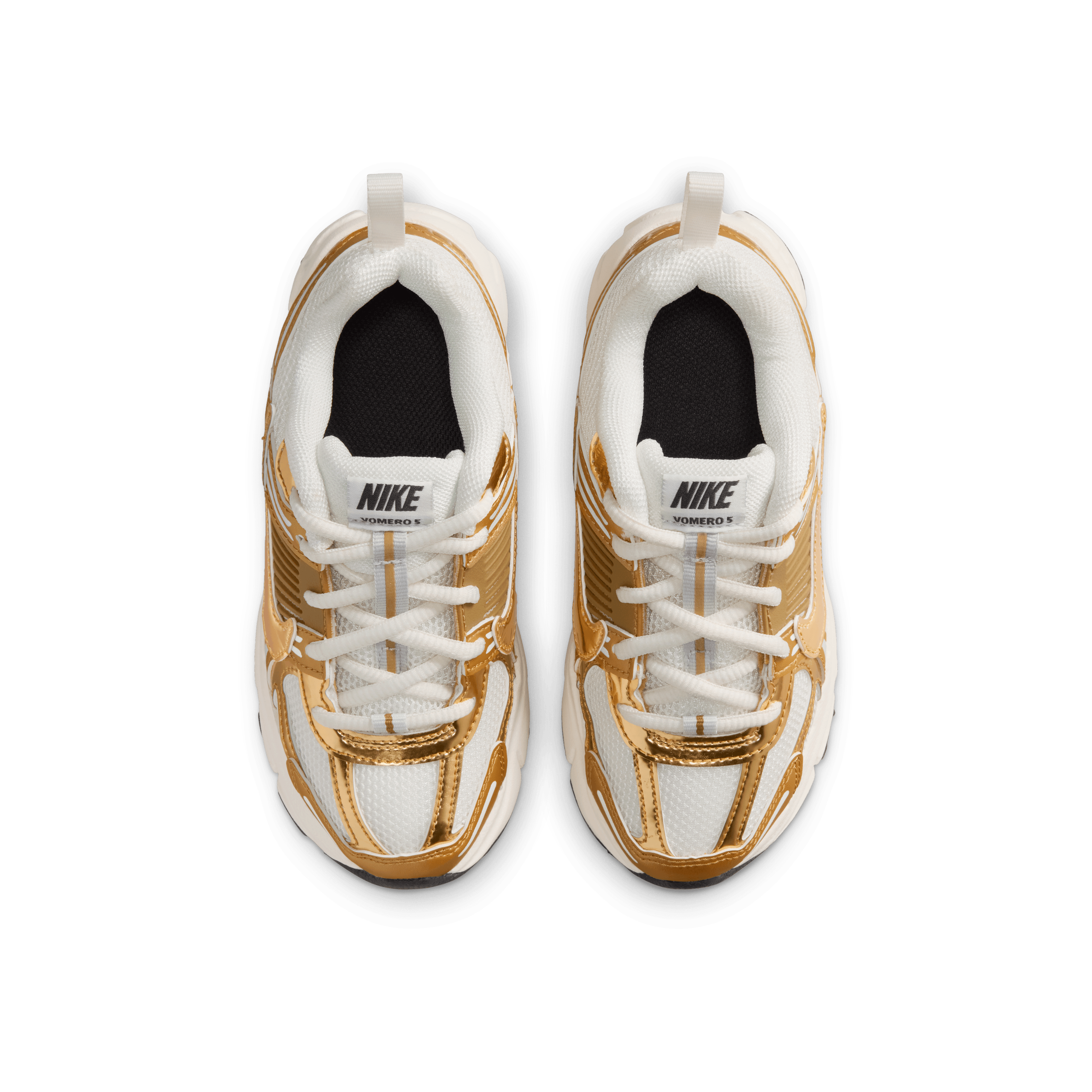 Kid's Vomero 5 Lace "Sail Metallic Gold" Pre School
