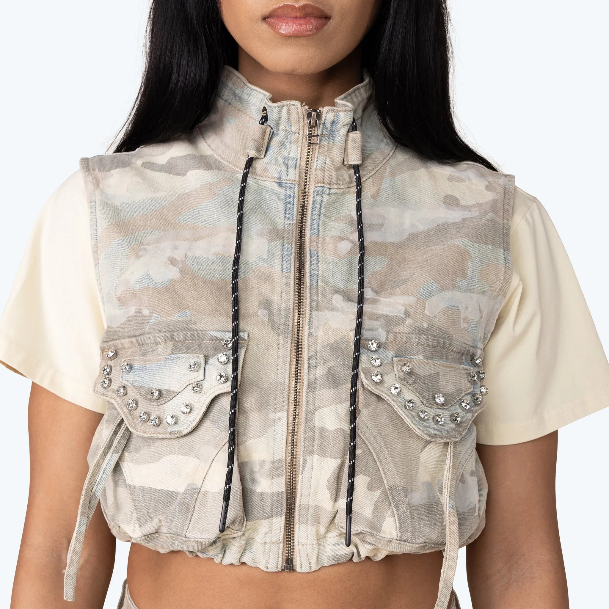 Women's Slouched Utility Outfit Smoke Rise - Tops and Bottoms USA