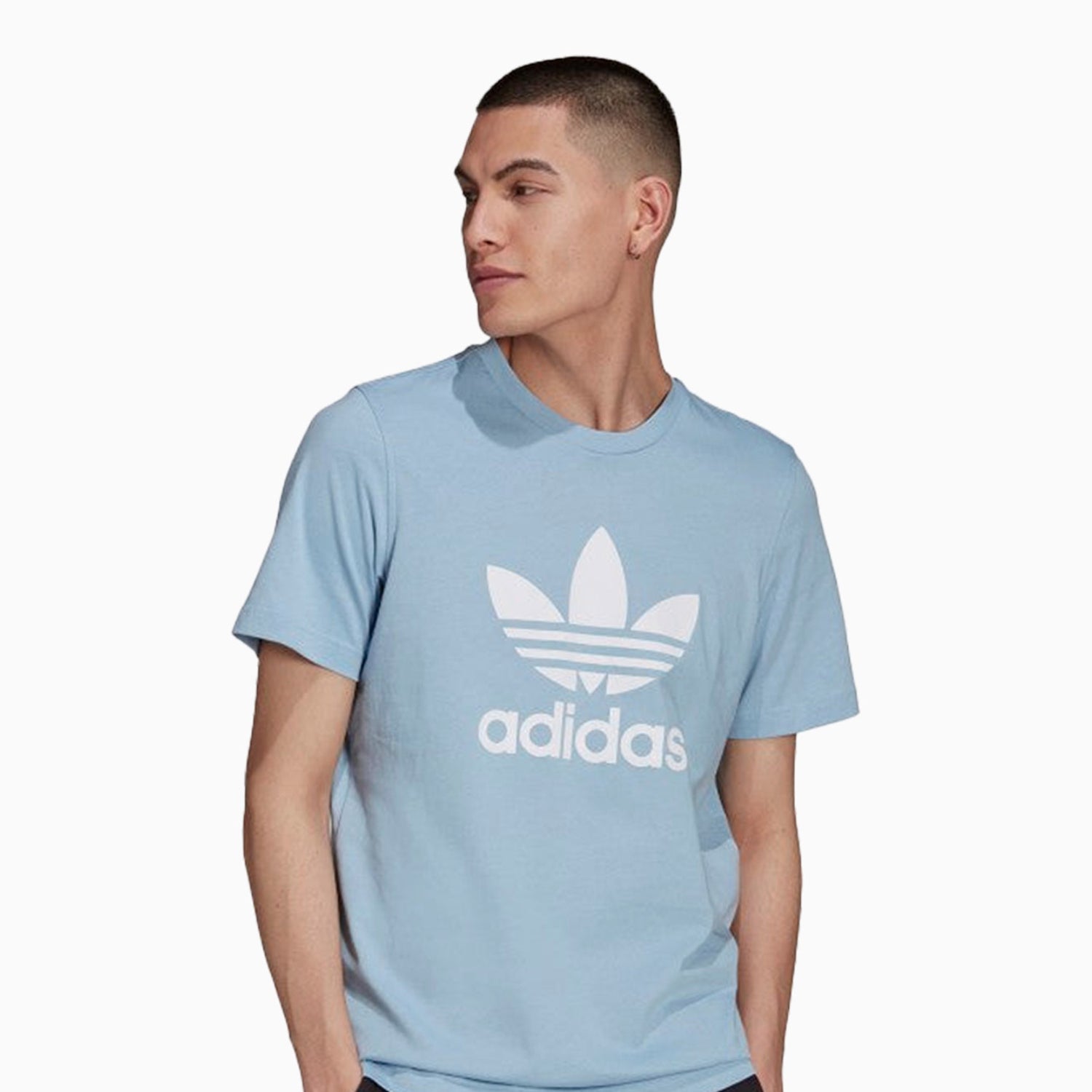Blue Adidas Adidas Trefoil Tee Mens Adidas Men's Adicolor Classics