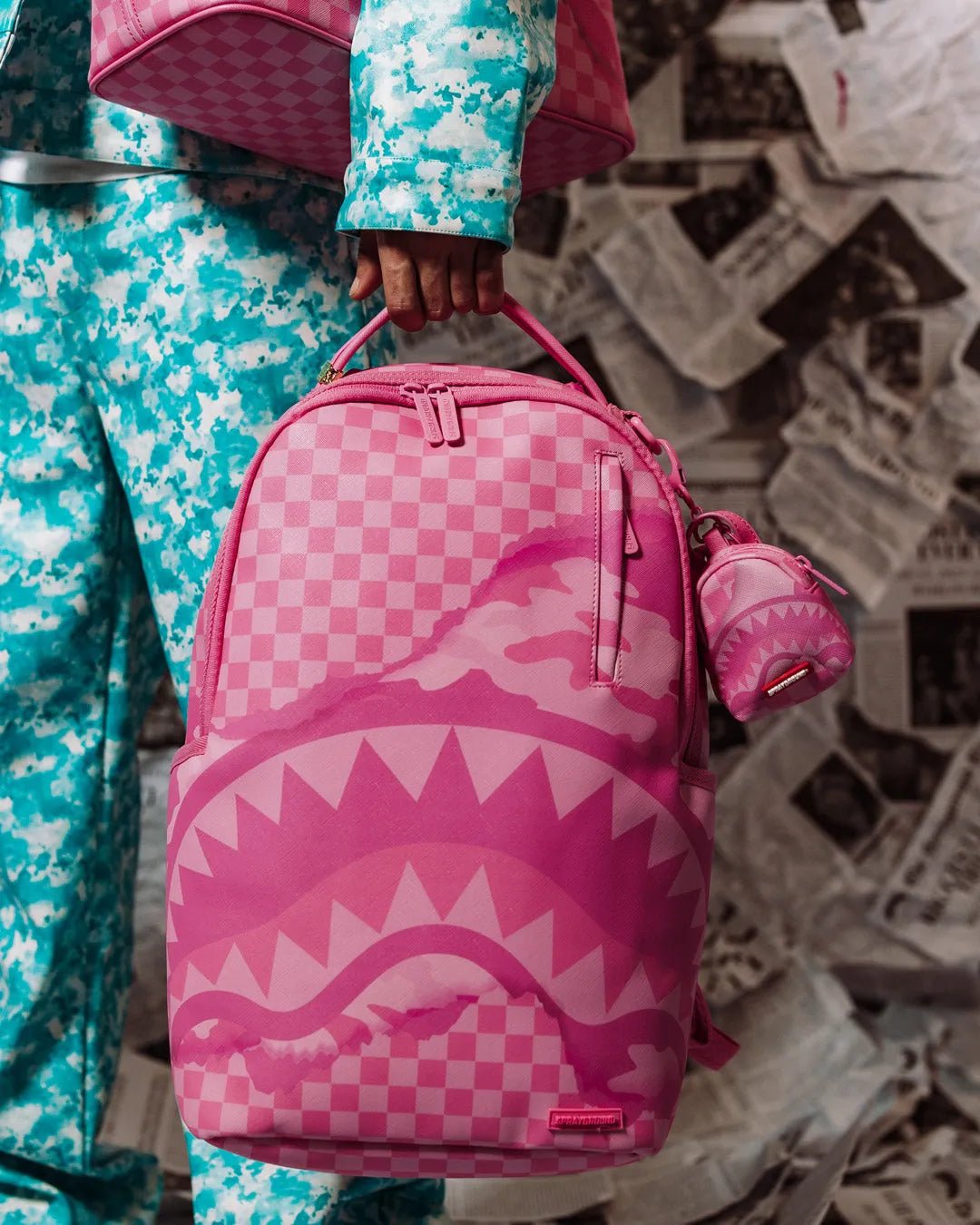 Pink 3Am Turnt Dlxsv Backpack Sprayground - Tops and Bottoms USA