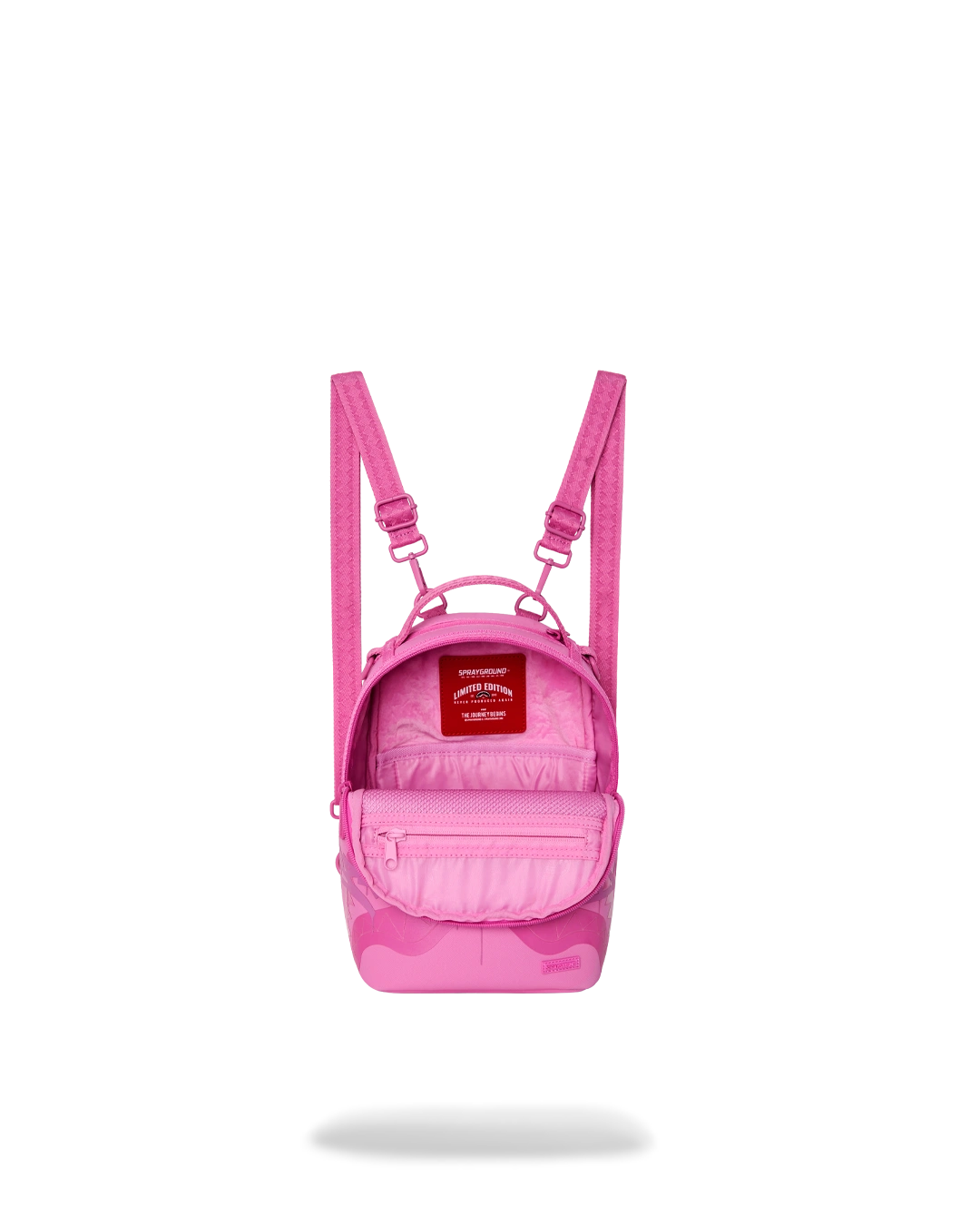 Pink Ghost Drip Mini Backpack