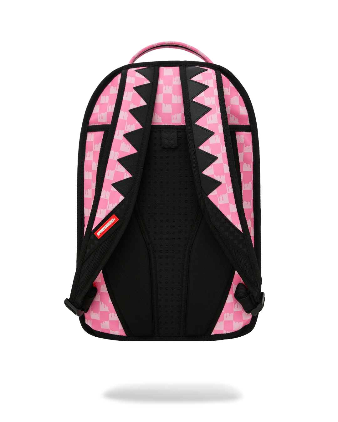Clear Dlx Backpack Checked Out Pink Drip