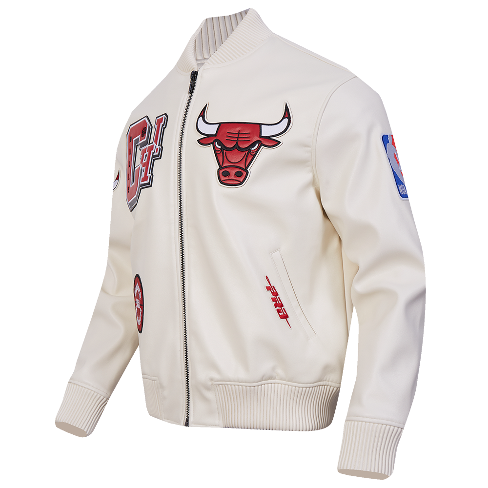 Pro Standard Men's Chicago Bulls Best Leather Varsity Jacket