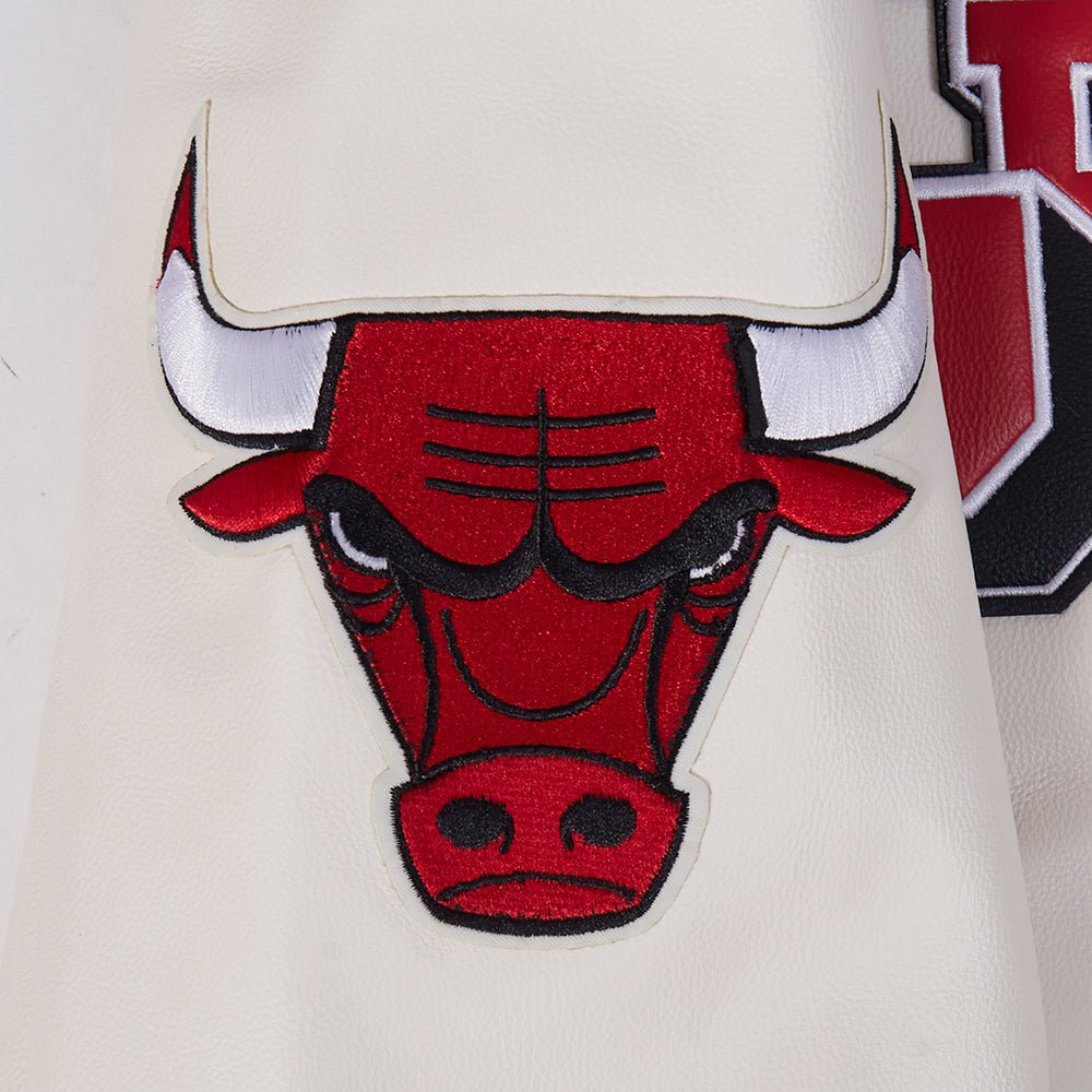 Men's Chicago Bulls NBA Leather Varsity Jacket Pro Standard - Tops and Bottoms USA