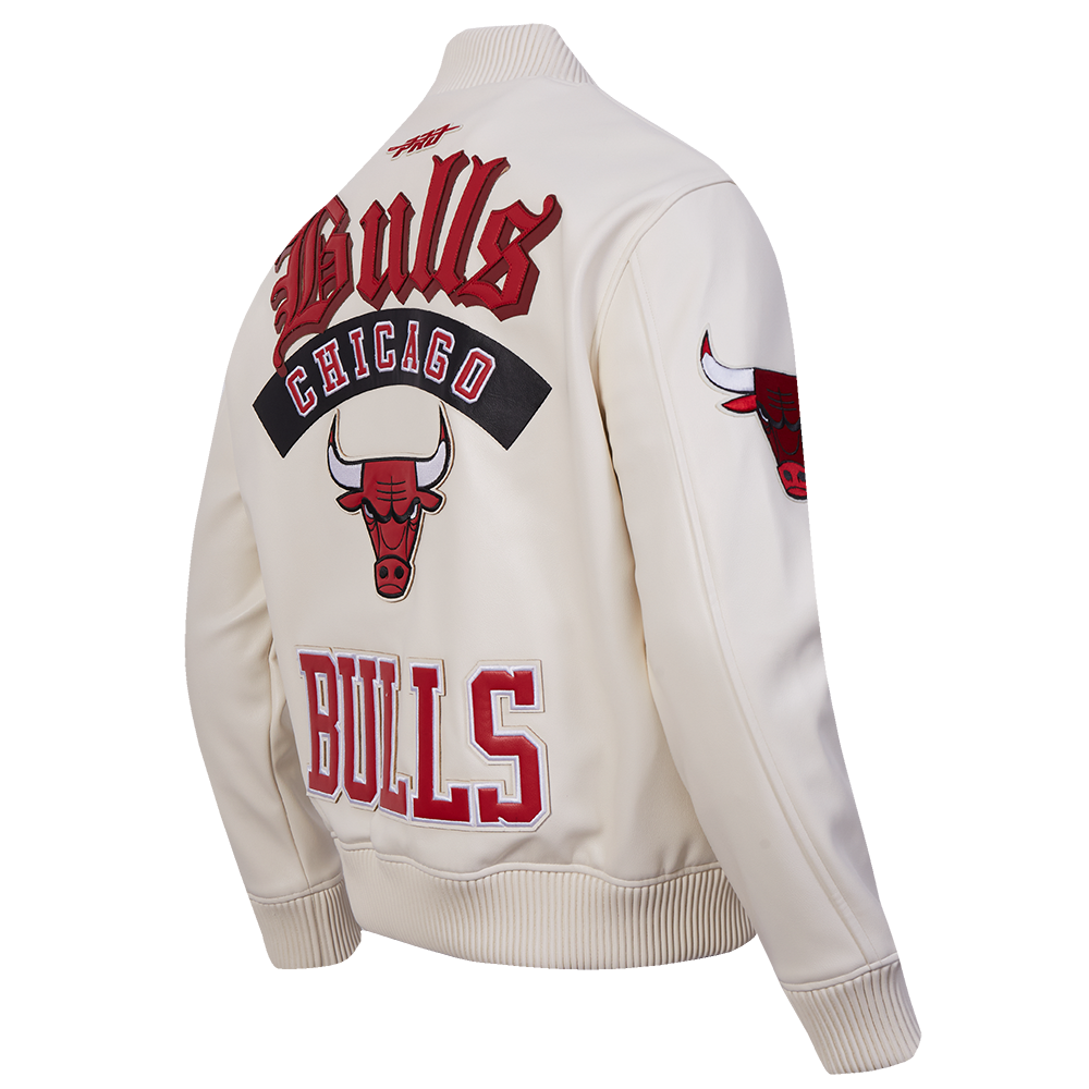 Men's Chicago Bulls NBA Leather Varsity Jacket