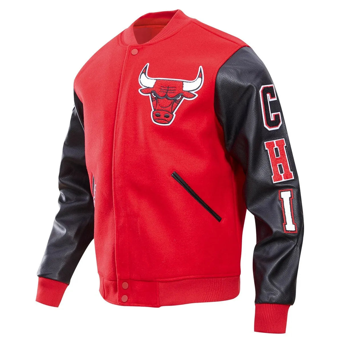 Men's Chicago Bulls Logo Varsity Jacket