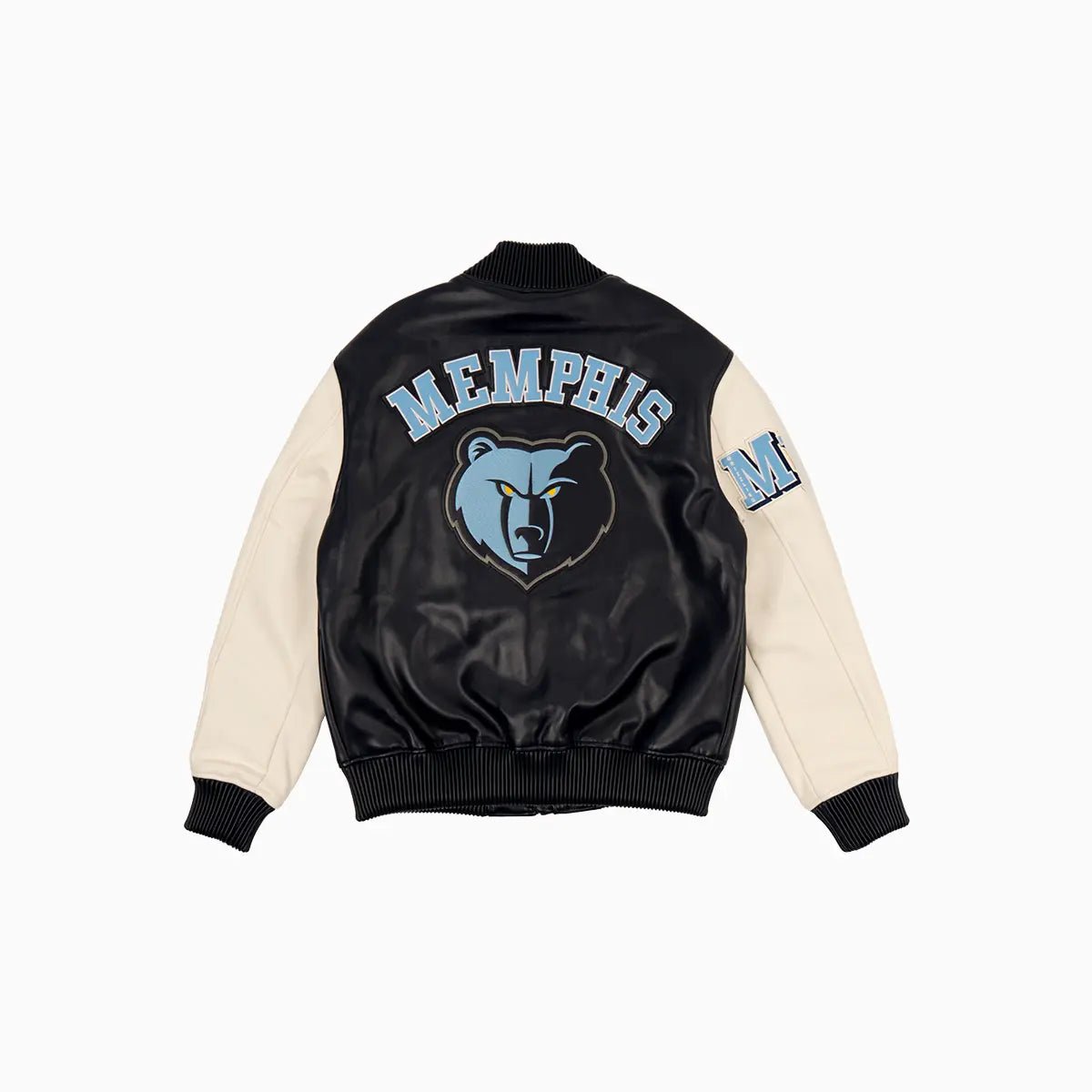 Men's Memphis Grizzlies Leather Varsity Jacket Pro Standard - Tops and Bottoms USA