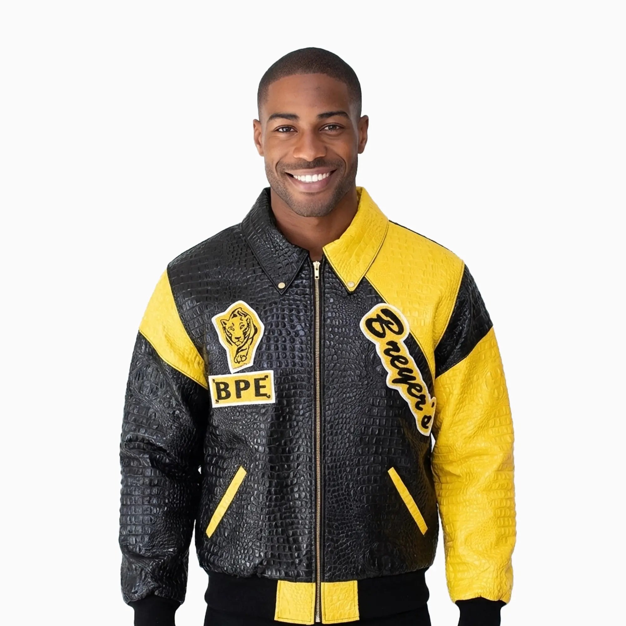 Breyer's Black and Yellow Leather Jacket - Panther Edition