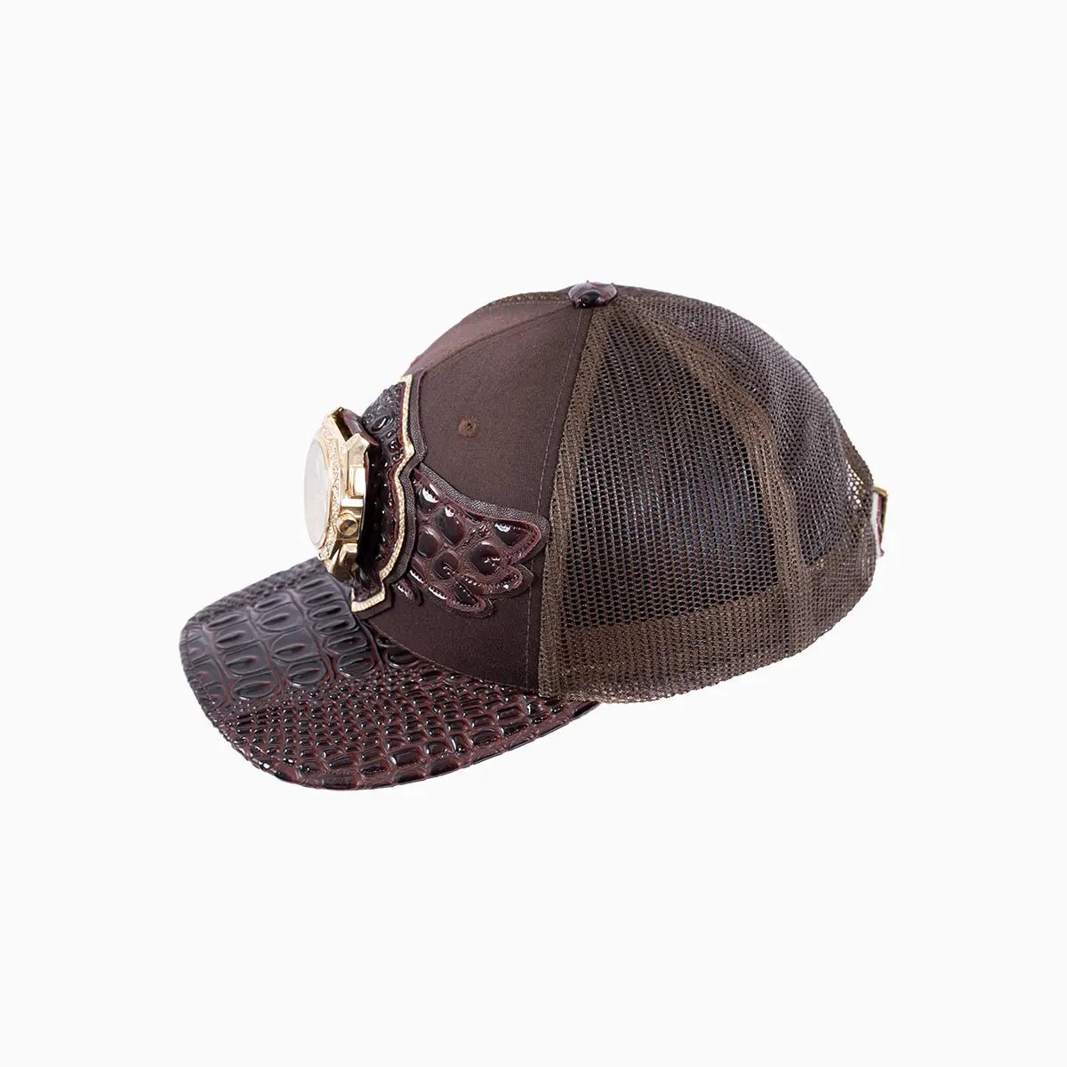 Breyer's Buck 50 Wool Trucker Hat With Leather Visor Breyers - Tops and Bottoms USA