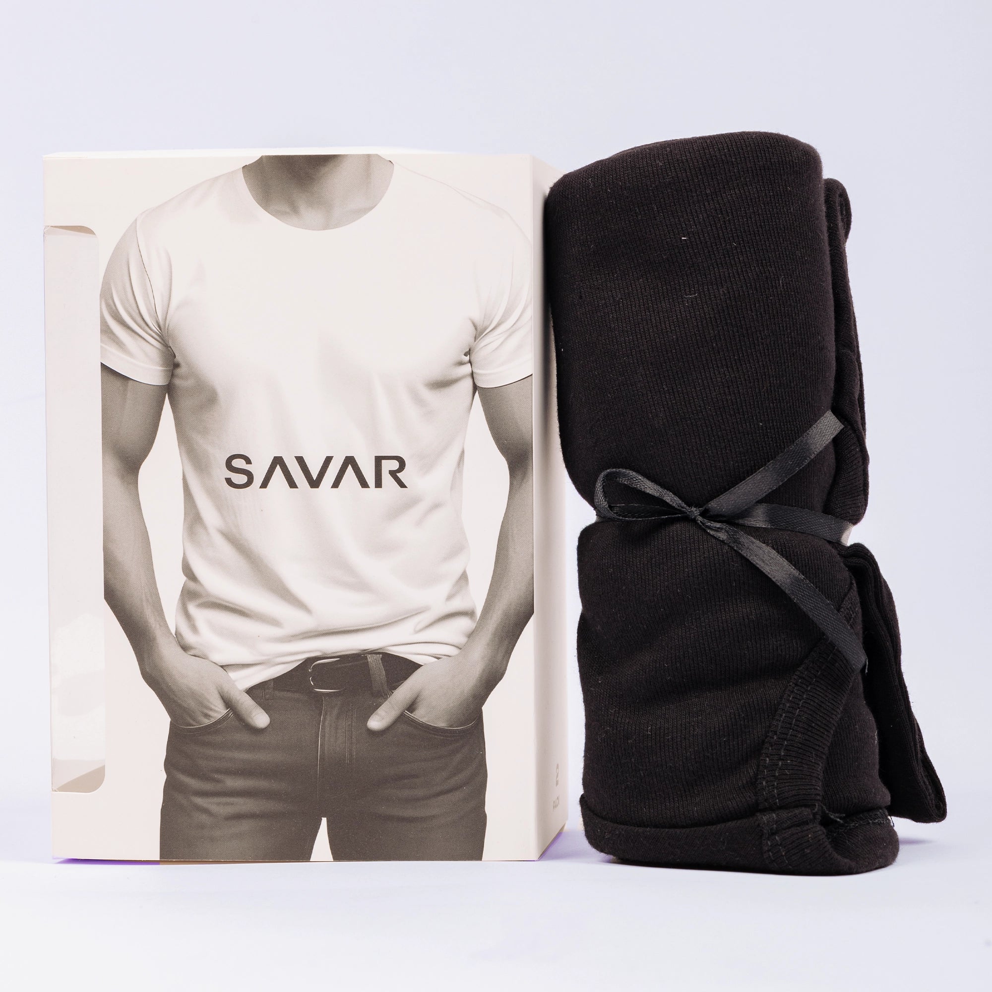 Men's Classic Regular Fit Pack of 2 T-Shirts Savar - Tops and Bottoms USA