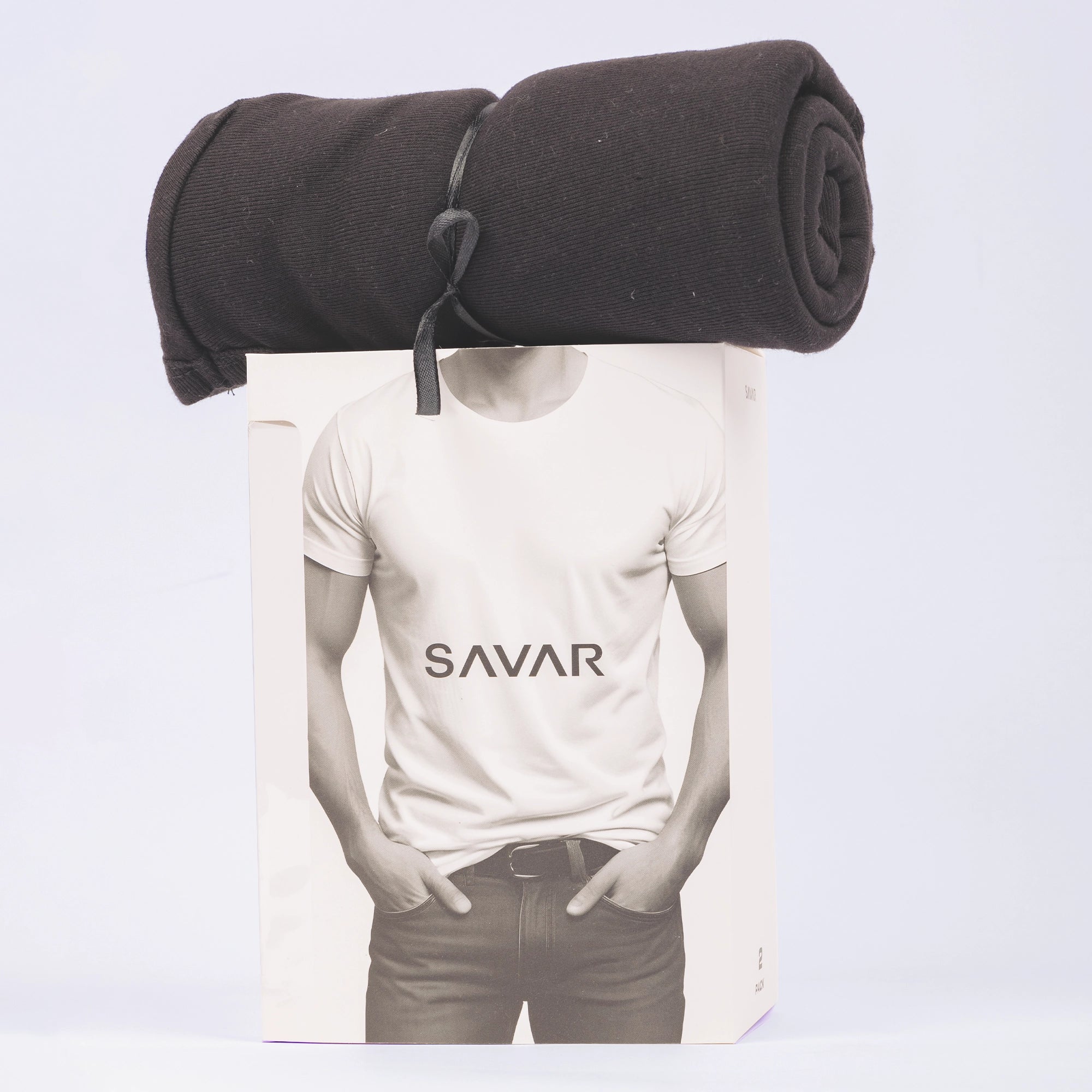 Men's Classic Regular Fit Pack of 2 T-Shirts Savar - Tops and Bottoms USA