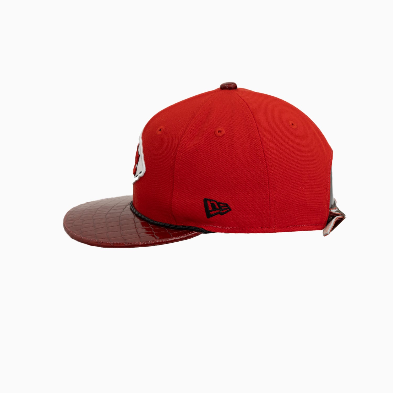 Breyer's Buck 50 Kansas City Chiefs Hat With Leather Visor-BREYERS-TKCC-RED