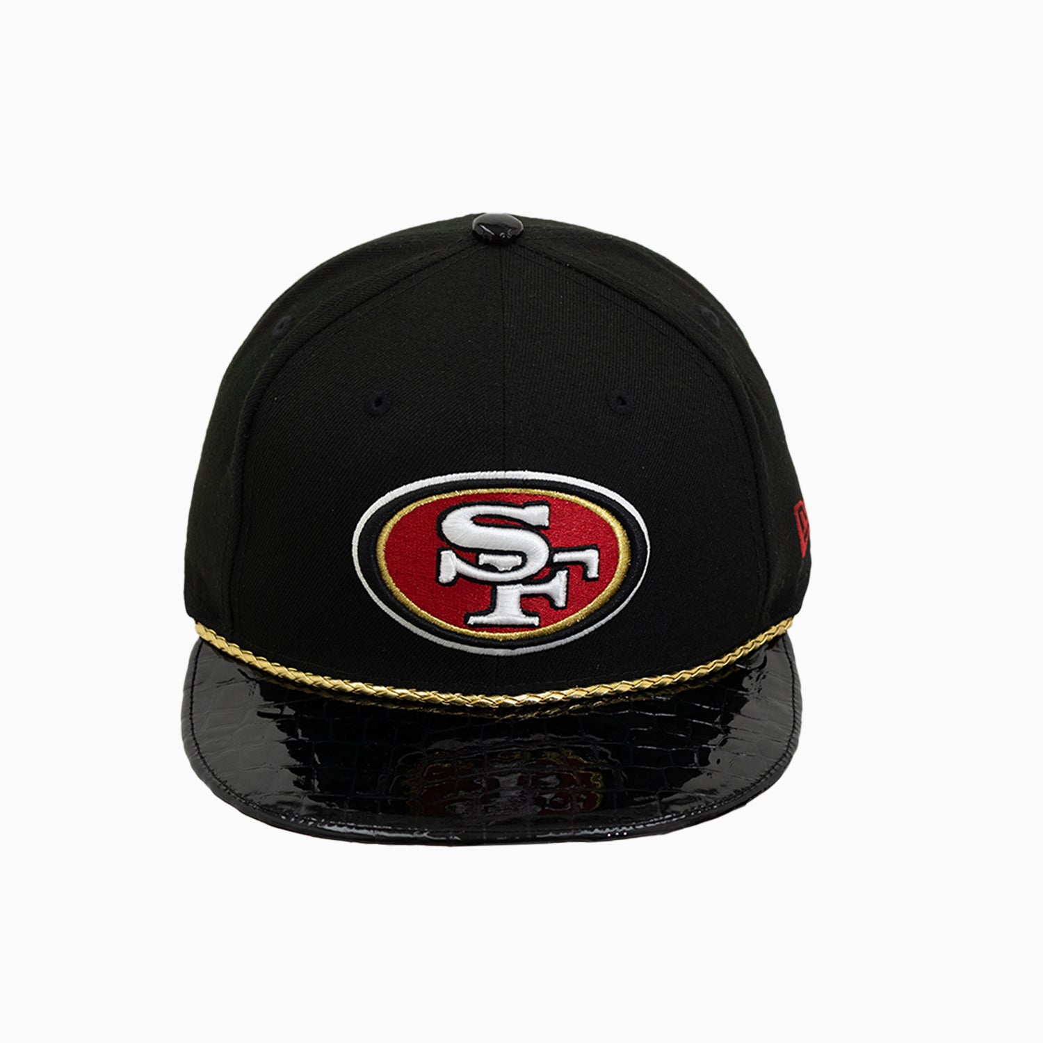 Breyer_sBuck50SanFrancisco49ErsHatWithLeatherVisor-BREYERS-TSF49E-BLK