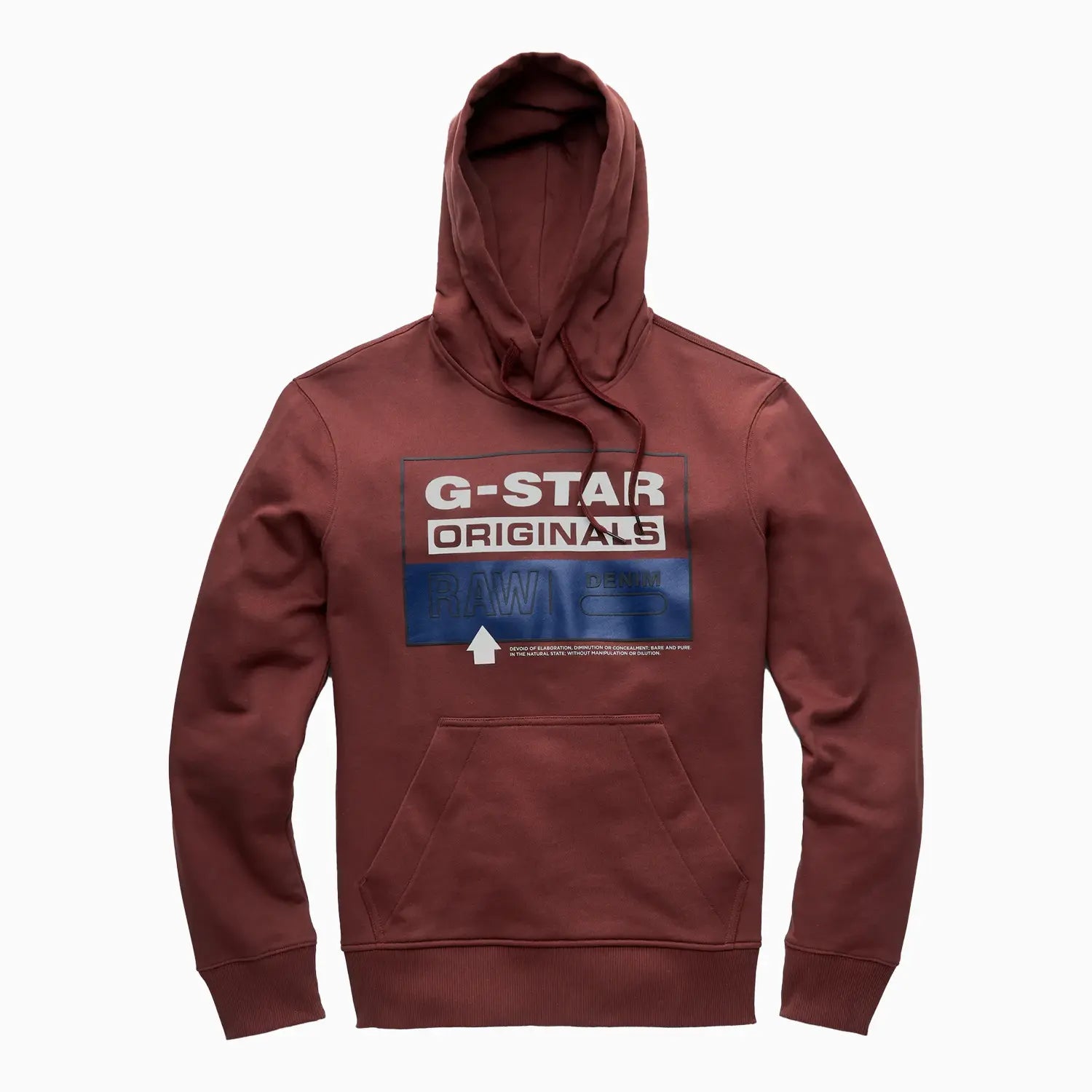 Men's Originals Pull Over Hoodie G - Star Raw - Tops and Bottoms USA