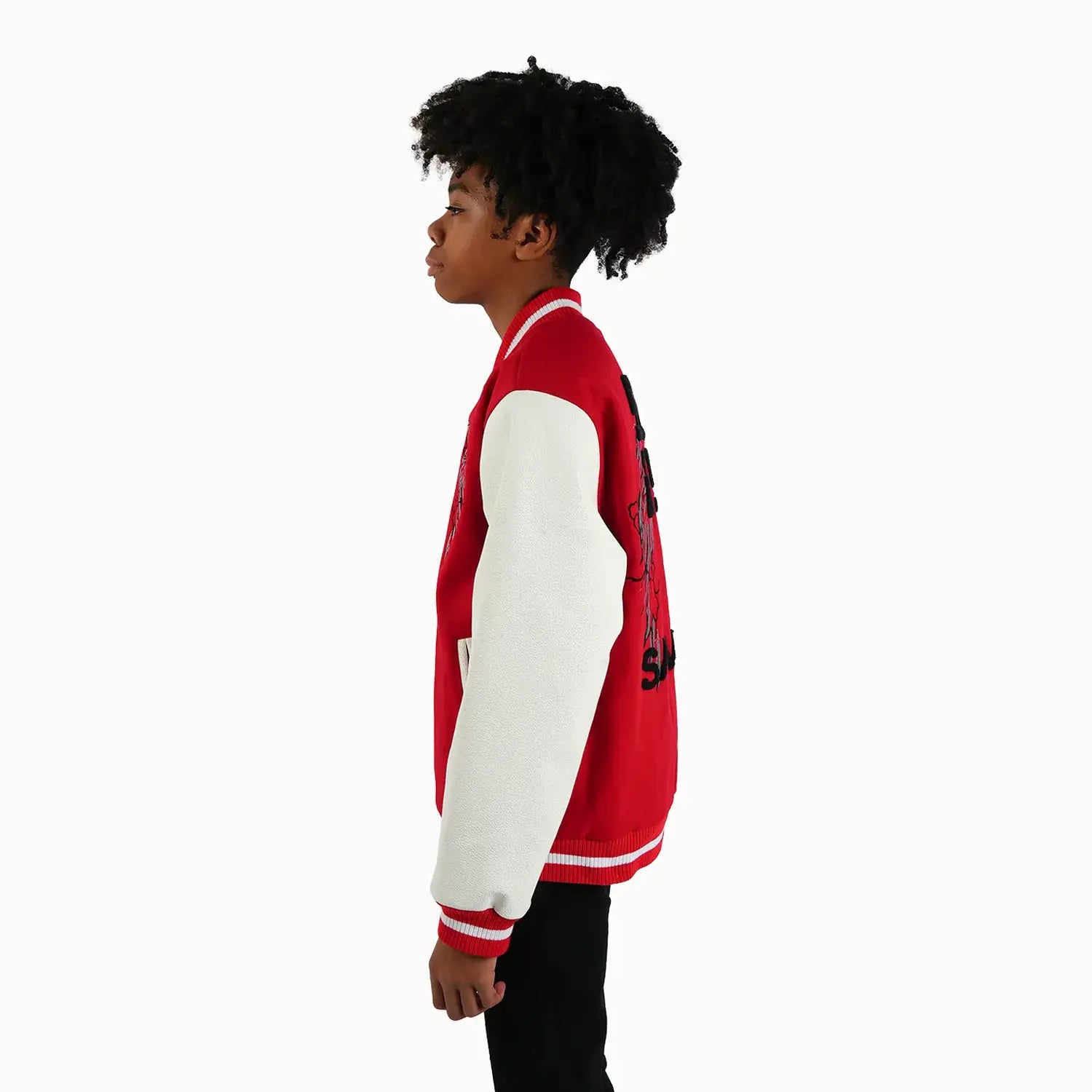 Kid's Wings Wool Varsity Jacket Savar - Tops and Bottoms USA