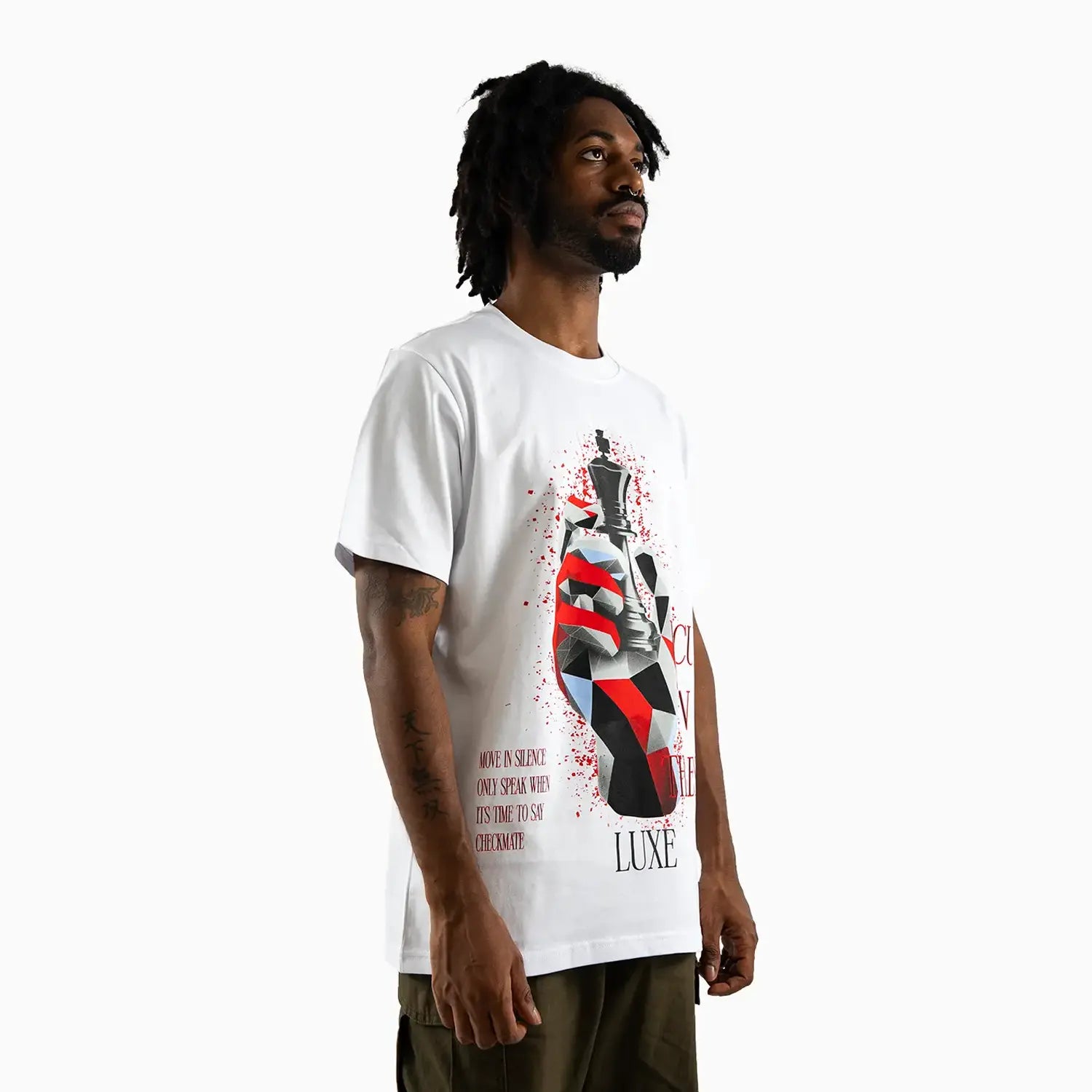 Men's Focus on the Best Chess King Graphic Short Sleeve T-Shirt Luxe - Tops and Bottoms USA