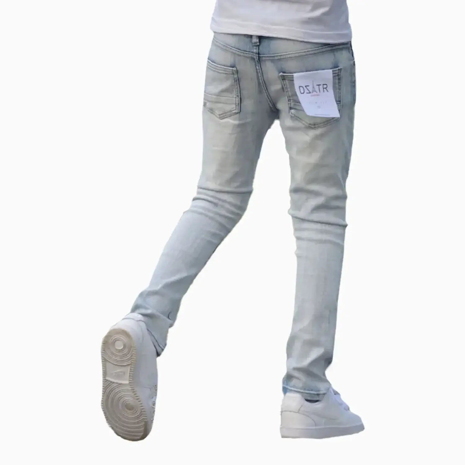 Kid's Ultra Stretch Denim Pant Premium Disaster - Tops and Bottoms USA