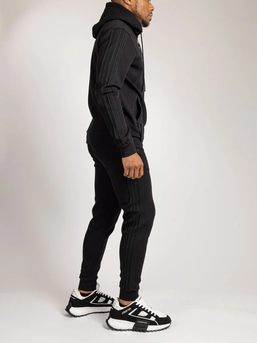 Men's Tonal Panel Zip Jogger Set