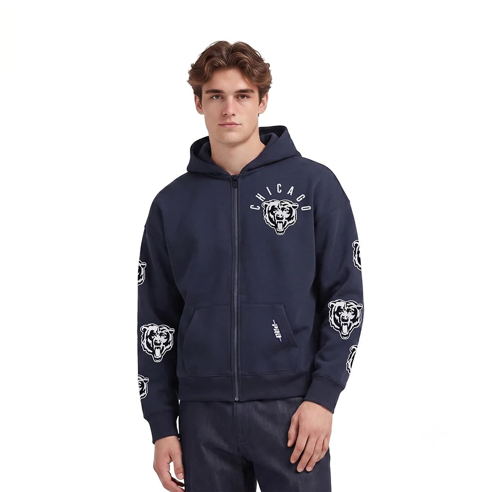 Men's Chicago Bears Drop Shoulder Hoodie