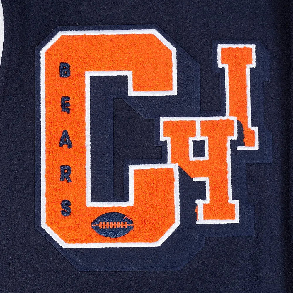 Men's NFL Chicago Bears Rib Wool Varsity Jacket
