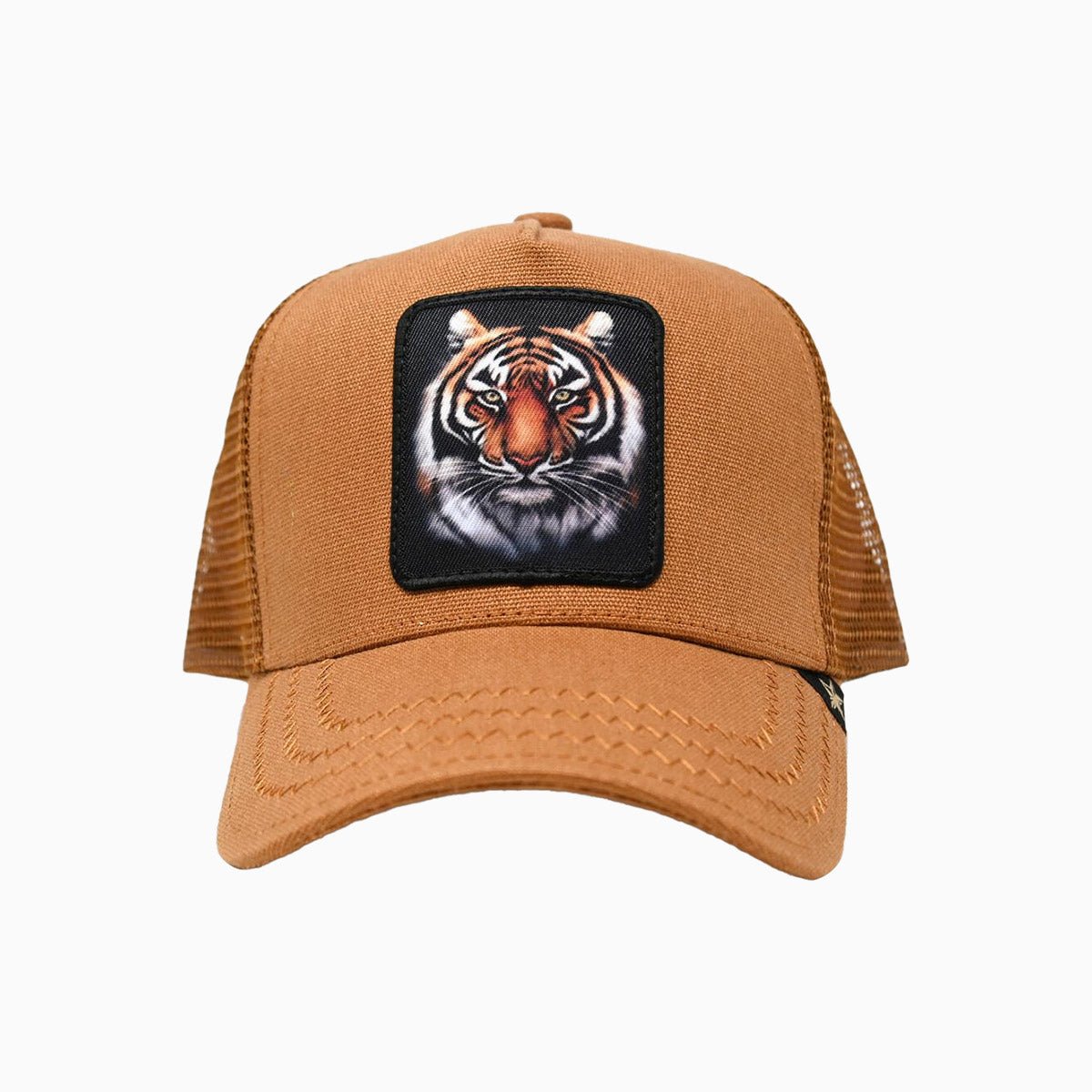 gold-star-hats-the-brown-tiger-trucker-hat-gs1040-brown
