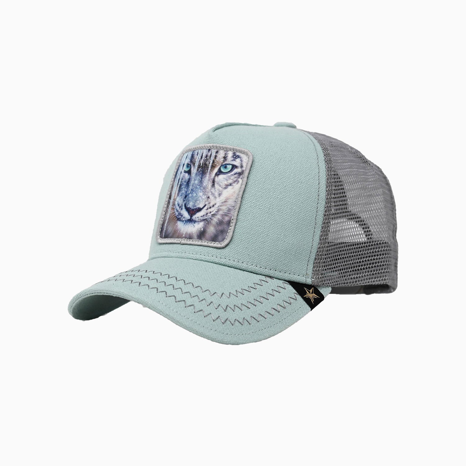 gold-star-hats-the-tiger-ice-green-trucker-hat-gs1041-icegreen