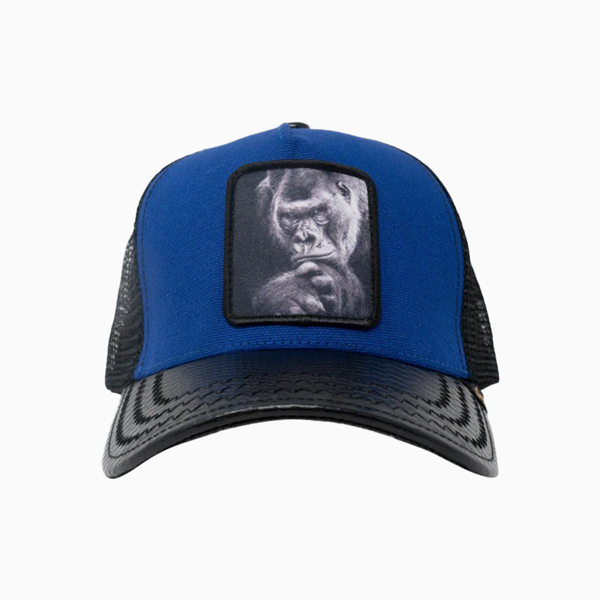 gold-star-hats-king-kong-adjustable-trucker-hat-gs158-blue
