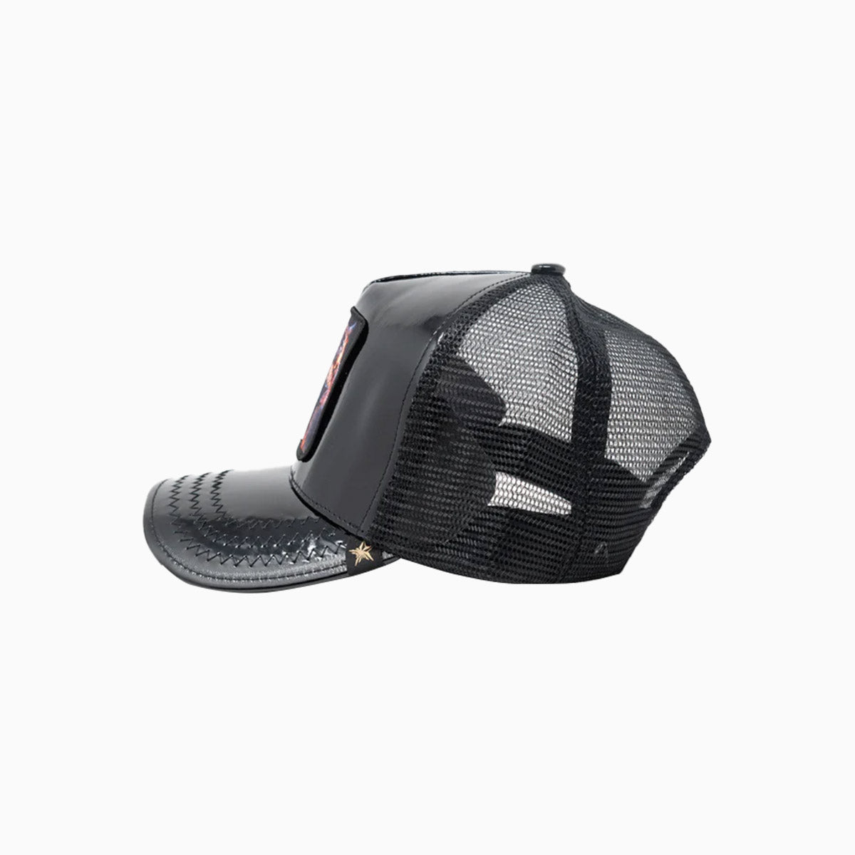 gold-star-hats-the-tiger-trucker-hat-gs174-black