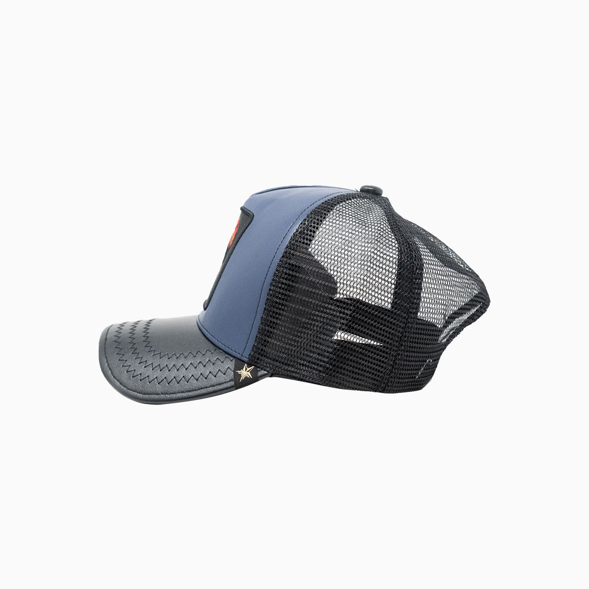 gold-star-hats-the-rooster-leather-trucker-hat-gs176-navy