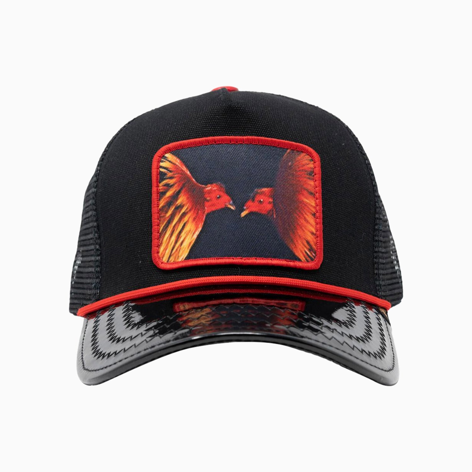 gold-star-hats-mens-chicken-trucker-hat-gs169-black