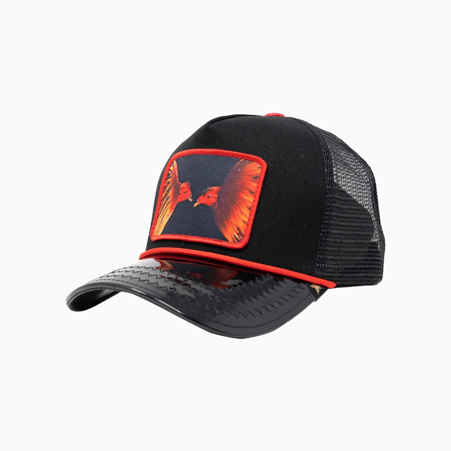 gold-star-hats-mens-chicken-trucker-hat-gs169-black