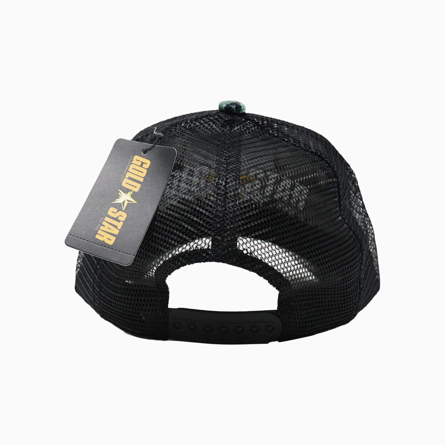 gold-star-hats-mens-trucker-sneak-leather-hat-gs193-green