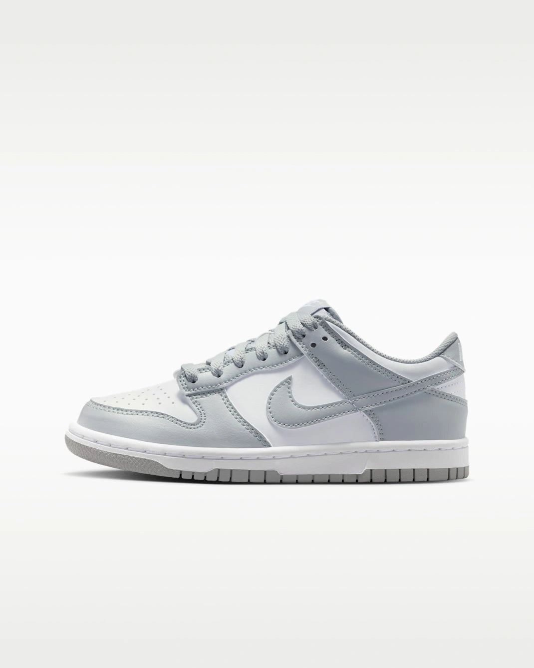 Kid's Dunk Low "Light Smoke Grey White" Grade School