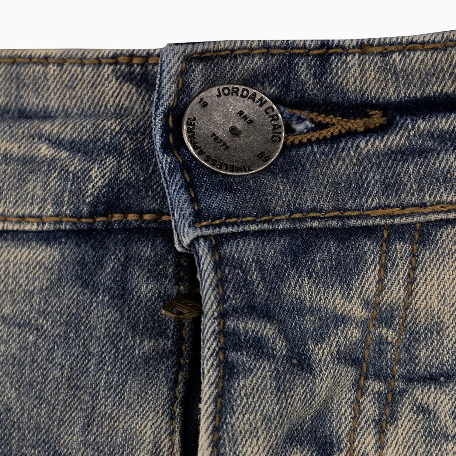 Men's Ross Fit With Shreds Denim Pant Jordan Craig - Tops and Bottoms USA