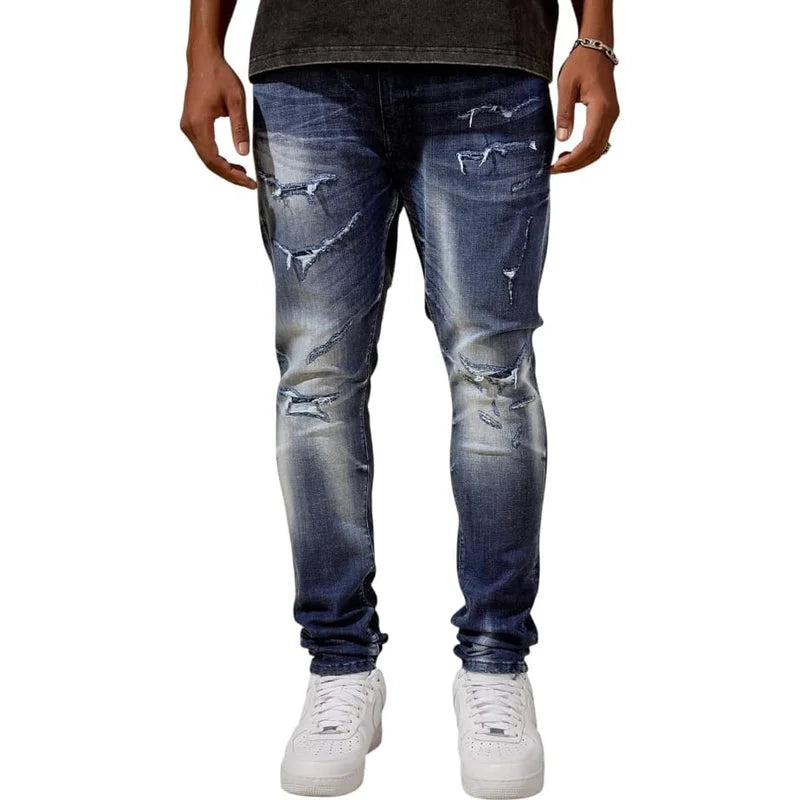 Men's Sean Slim Taper Fit Geostorm Denim Pant