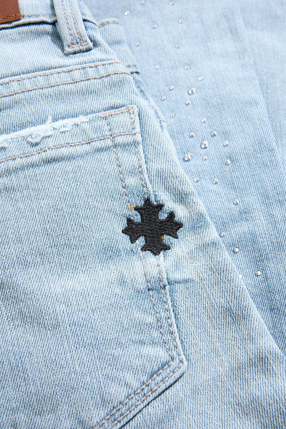 Men's Super Skinny Stacked Starry Night Denim Pant