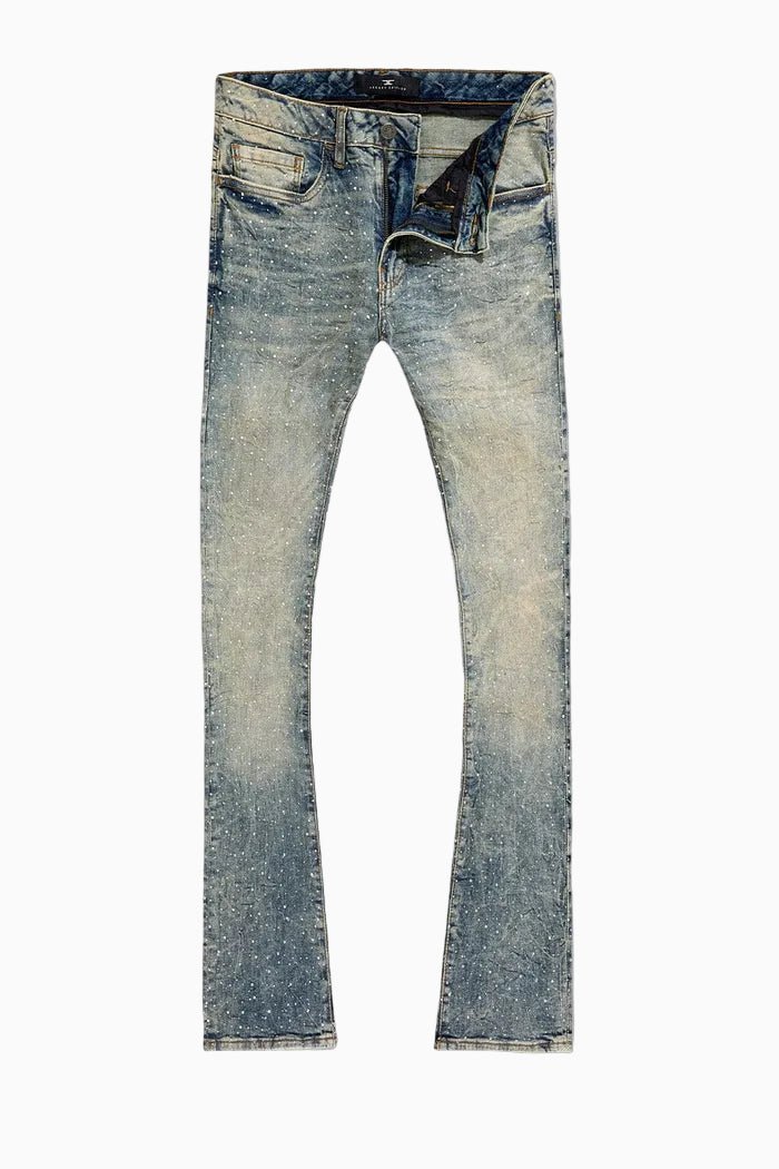 Men's Super Skinny Stacked Fit Denim Pant Jordan Craig - Tops and Bottoms USA
